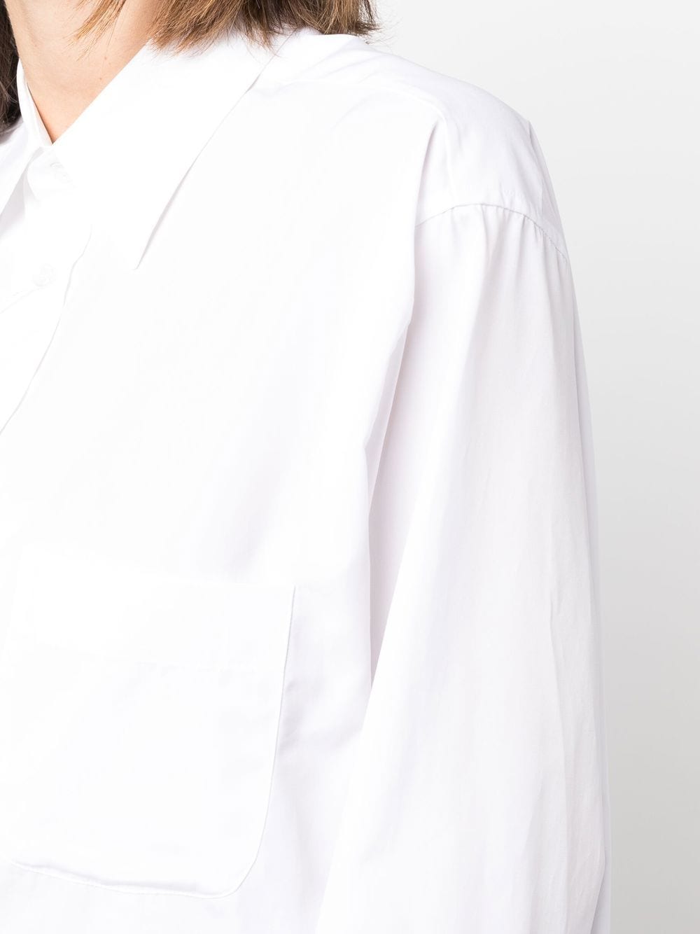 MAISON MARGIELA Pointed Collar Poplin Shirt for Women