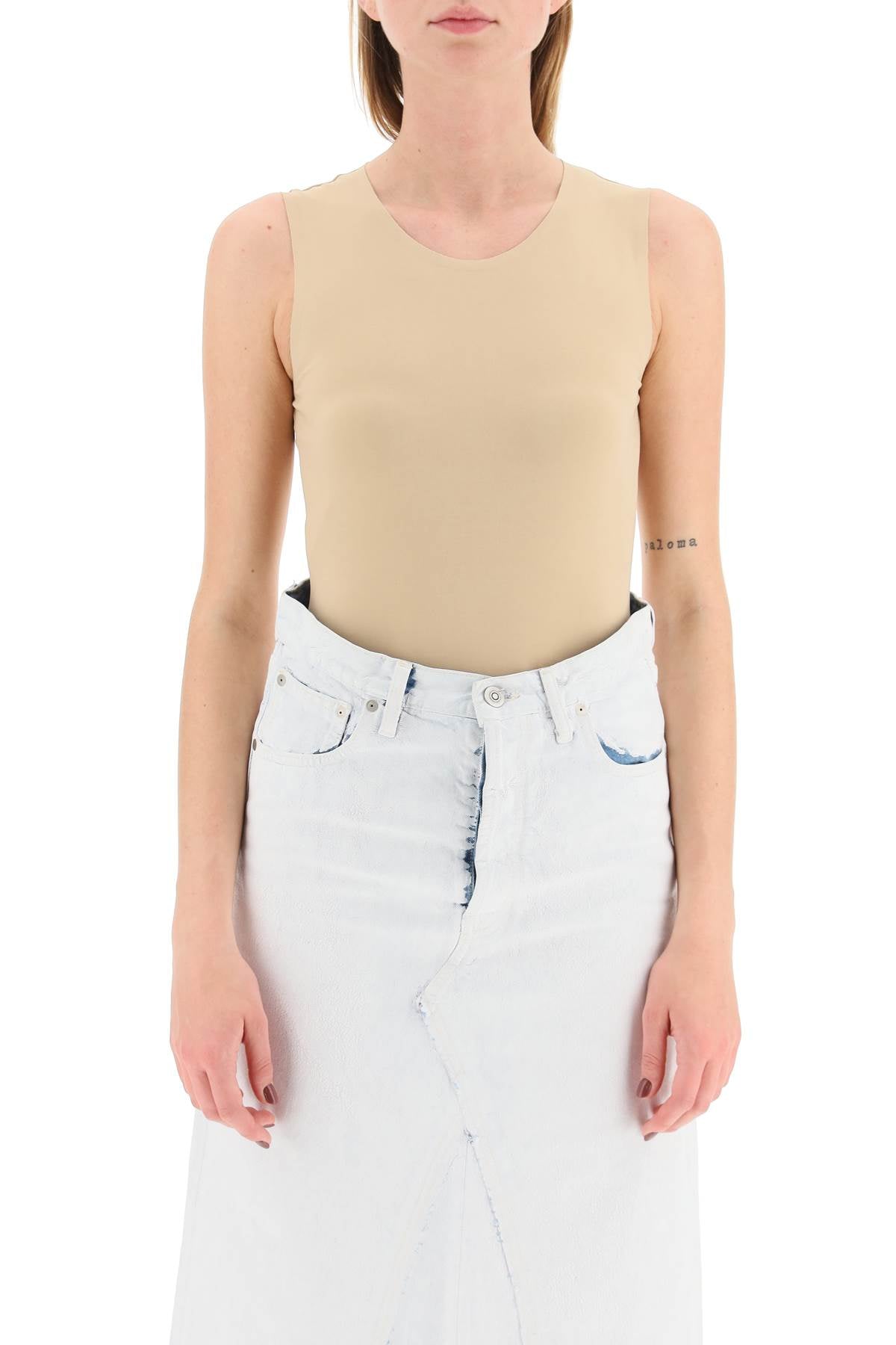 MAISON MARGIELA Women’s Mini Stretch Viscose Bodysuit