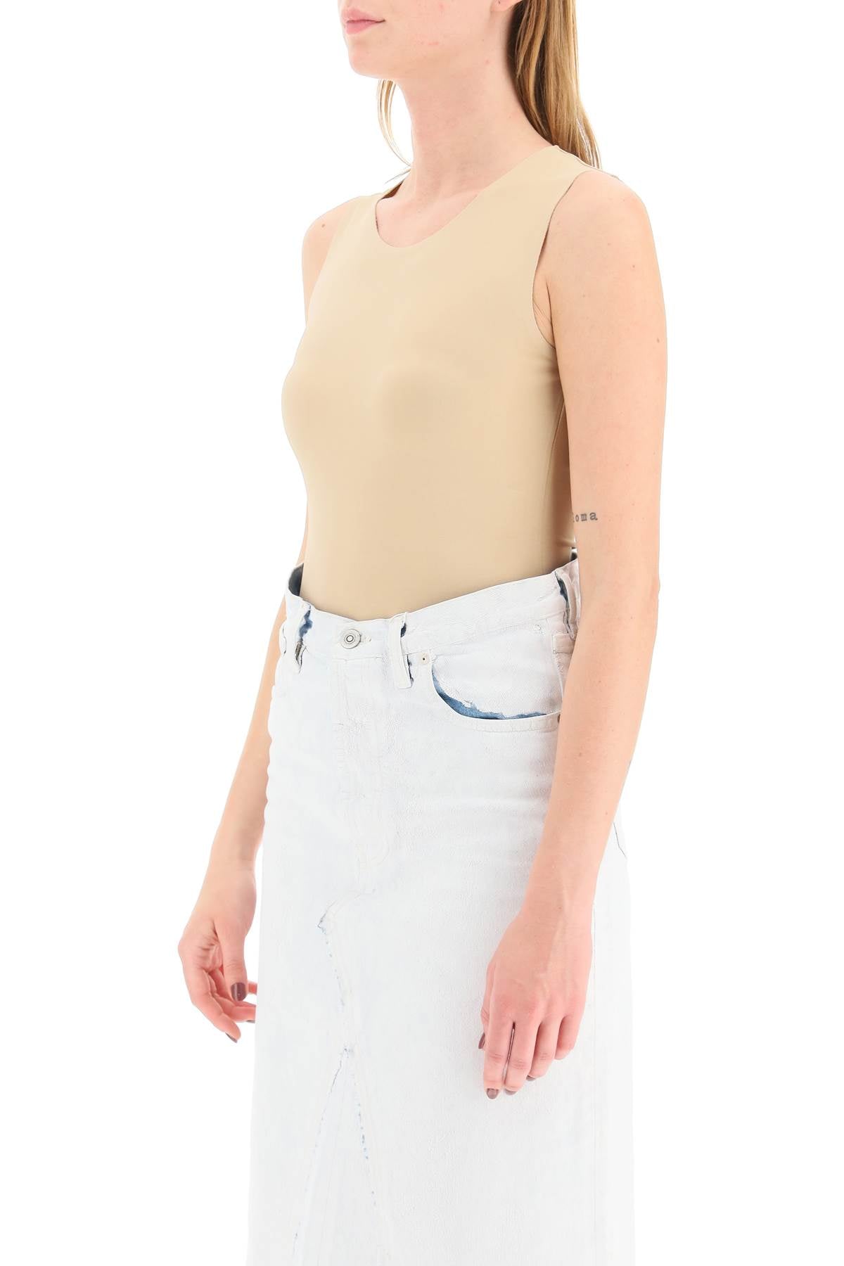 MAISON MARGIELA Women’s Mini Stretch Viscose Bodysuit