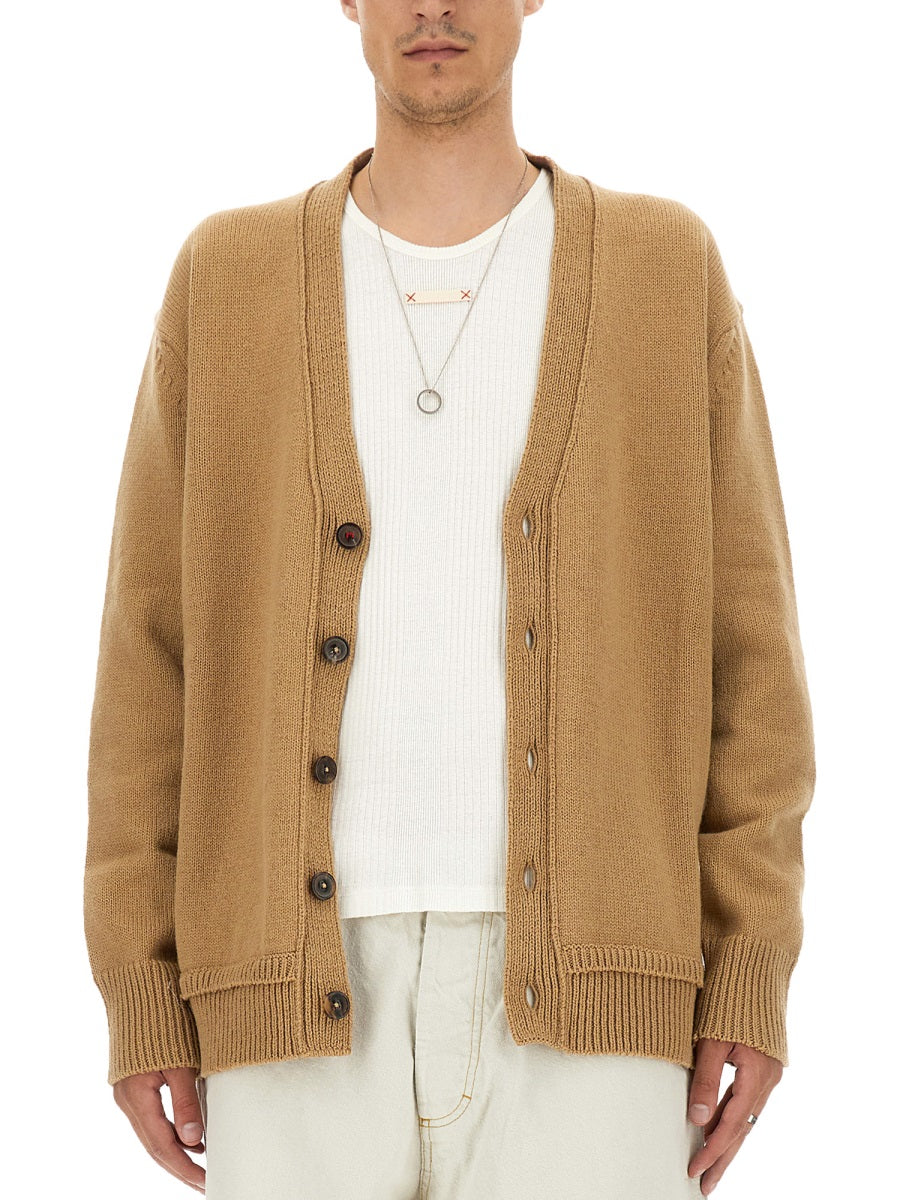 MAISON MARGIELA V-Neck Cardigan - Regular Fit Size L