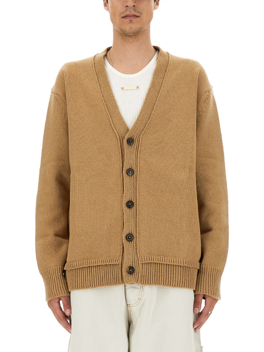 MAISON MARGIELA V-Neck Cardigan - Regular Fit Size L
