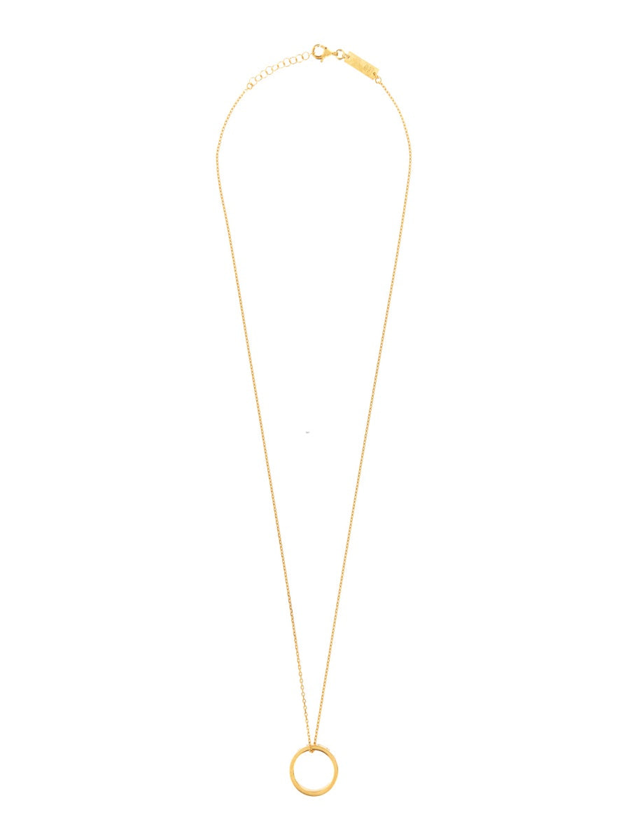 MAISON MARGIELA Numeric Ring Necklace with Snap Closure