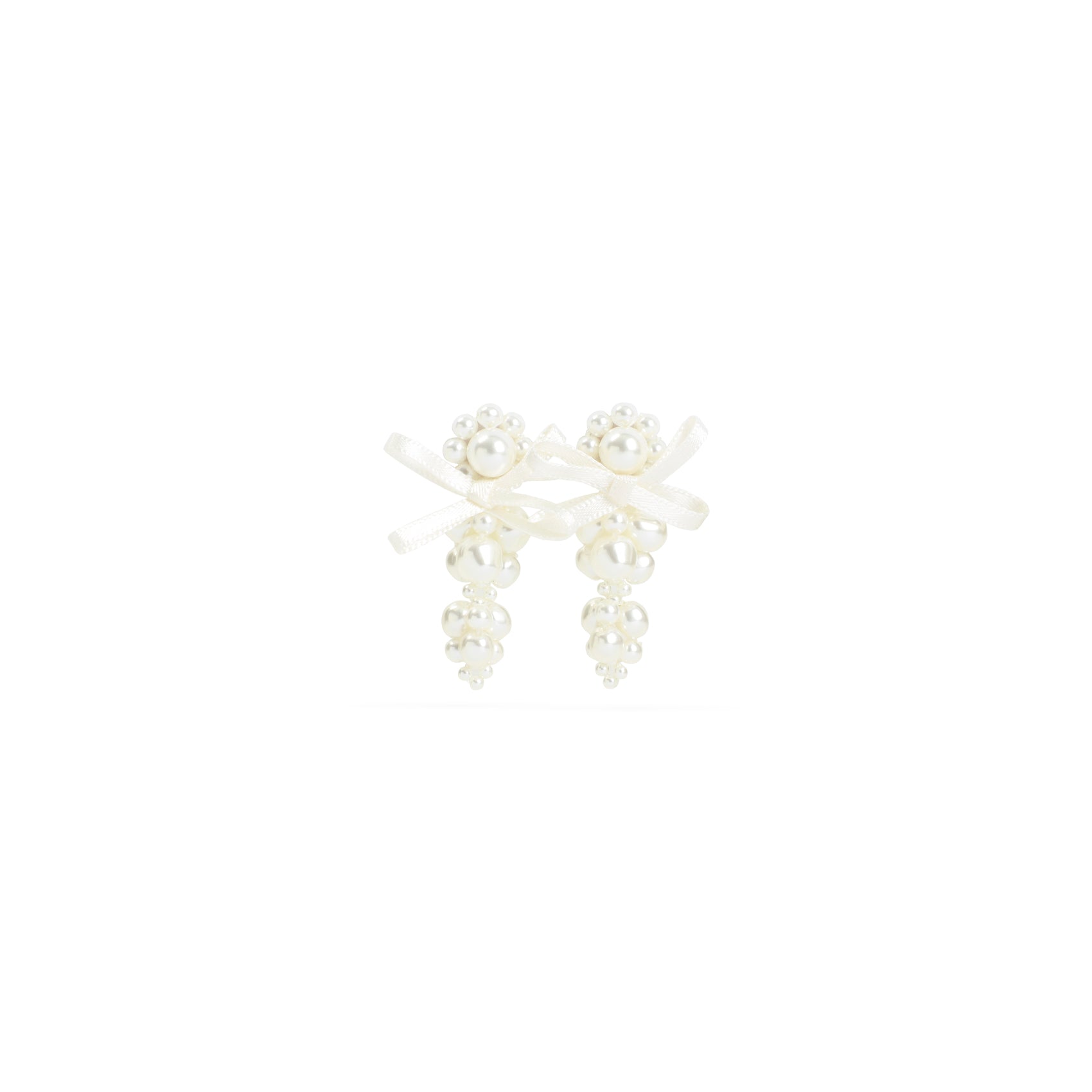 SIMONE ROCHA Elegant Resin and Brass Earrings - Mini Drop Design
