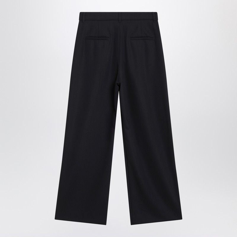 S MAX MARA Creased Pleated Wool Trousers