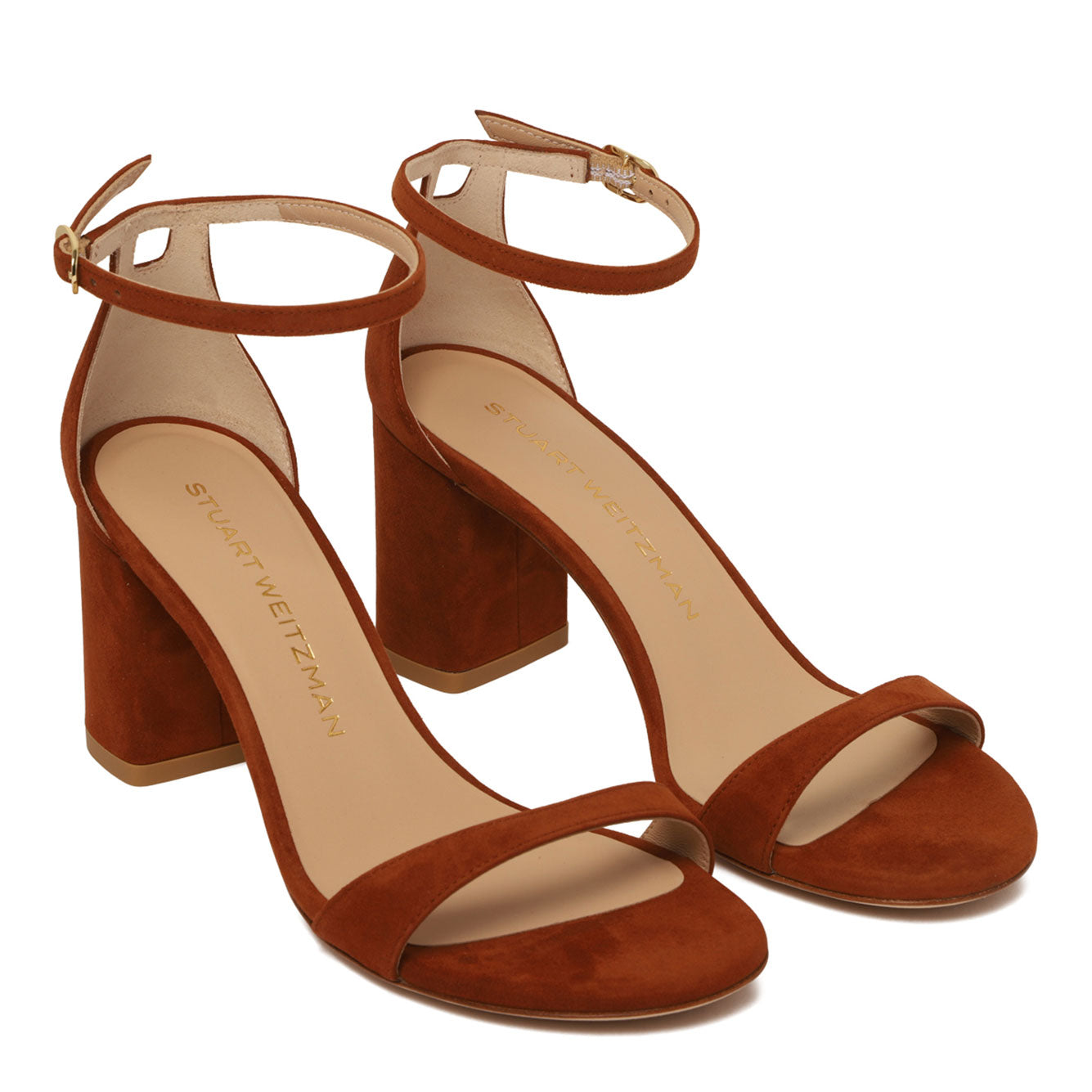 STUART WEITZMAN Luxe Saddle Leather Mini Sandals