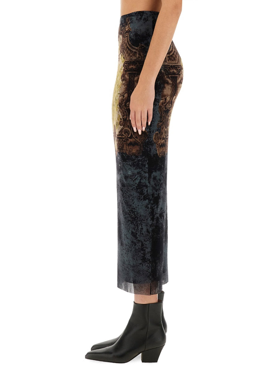 JEAN PAUL GAULTIER Multicolour Medallion Mini Skirt - Size S