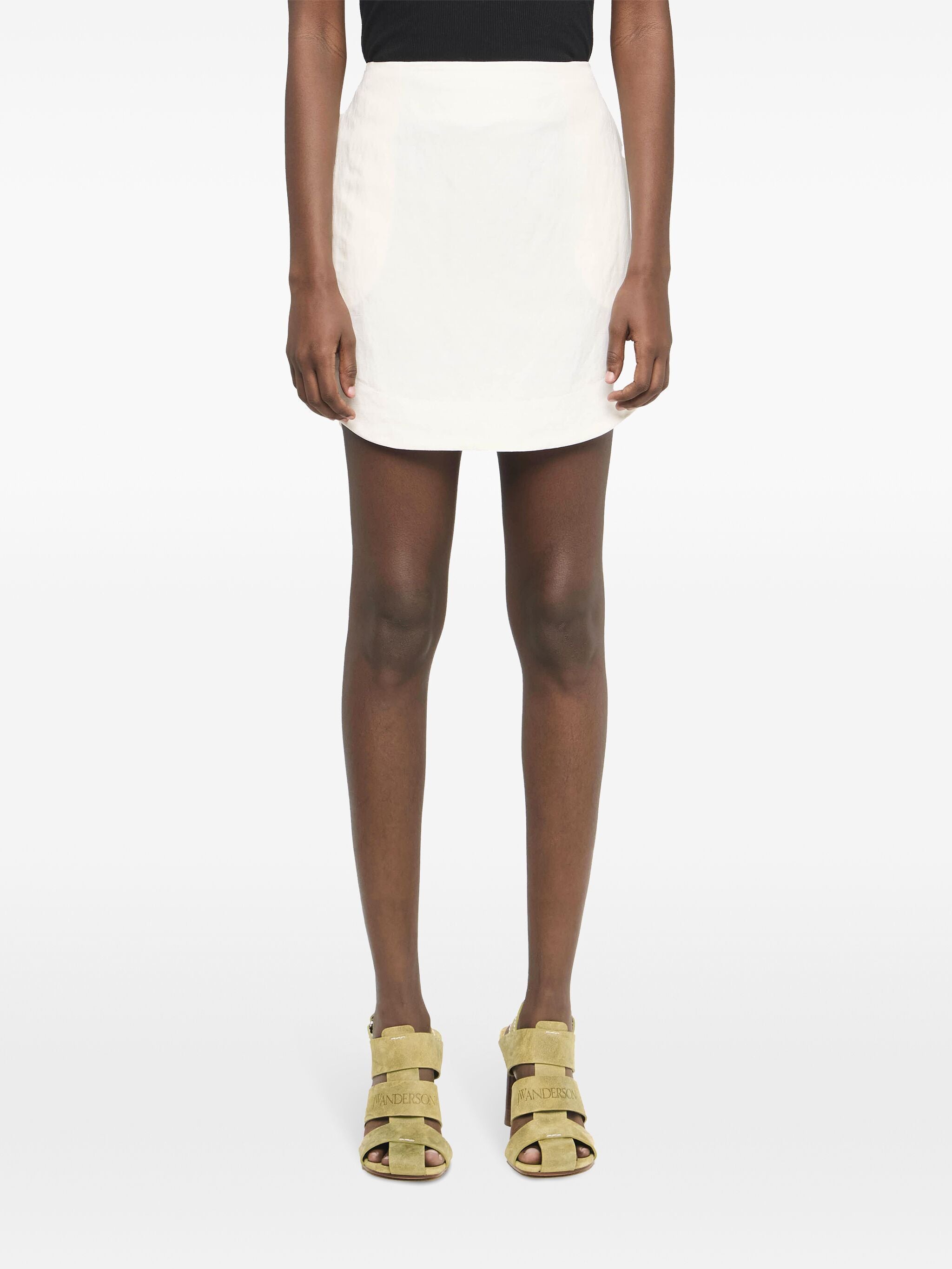 JW ANDERSON Curved Hem Mini Skirt for Women