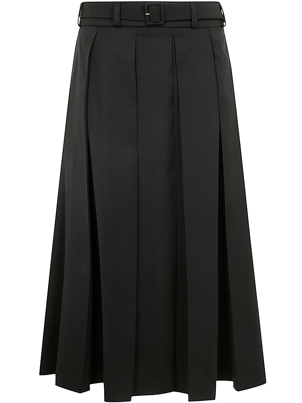PATOU Signature Pleated Midi Skirt