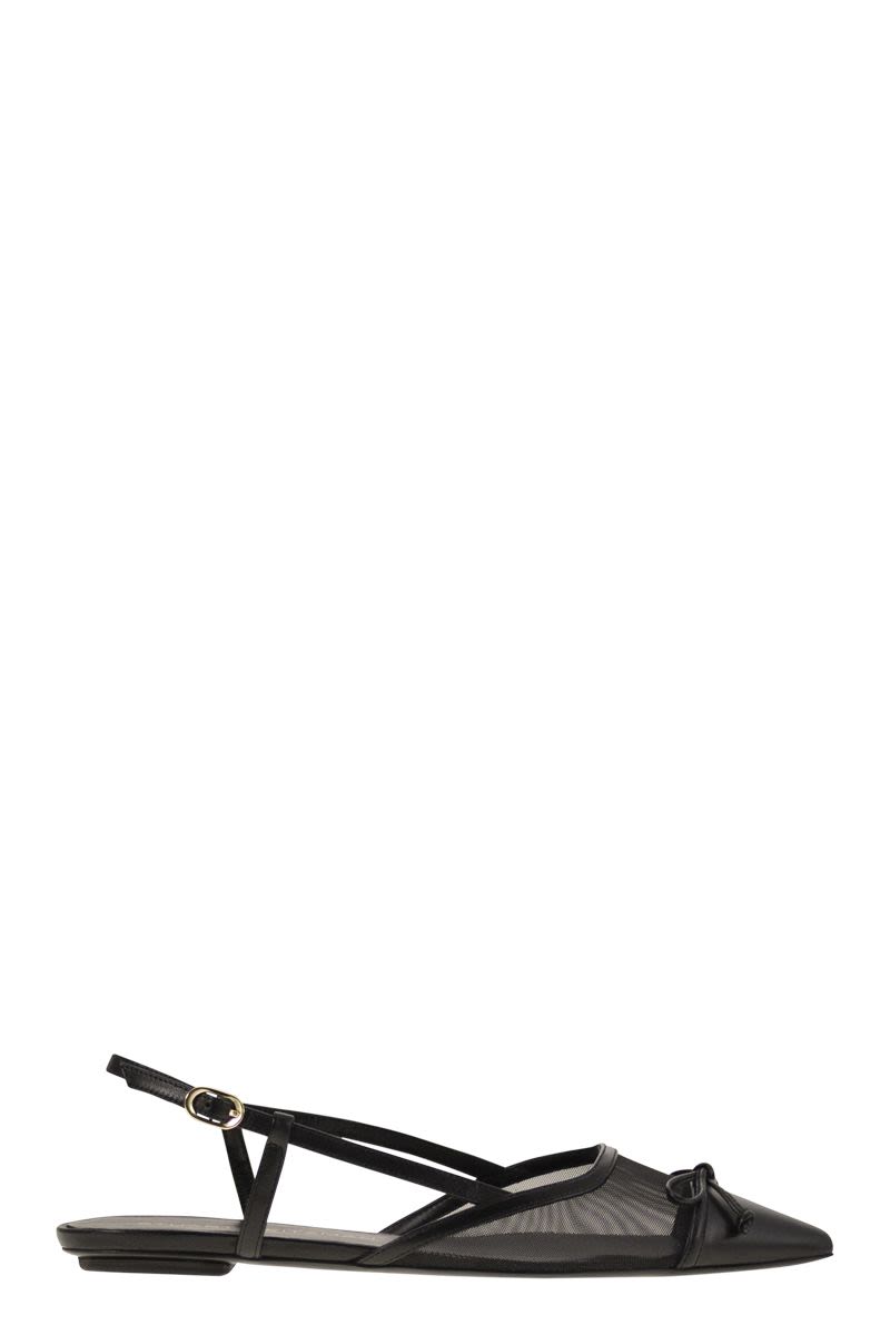 STUART WEITZMAN Artistic Slingback with Adjustable Strap - 15mm Heel