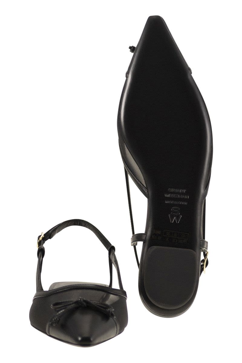 STUART WEITZMAN Artistic Slingback with Adjustable Strap - 15mm Heel