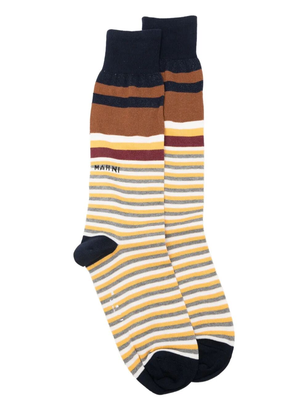 MARNI Mixed Stripes Cotton Socks for Women