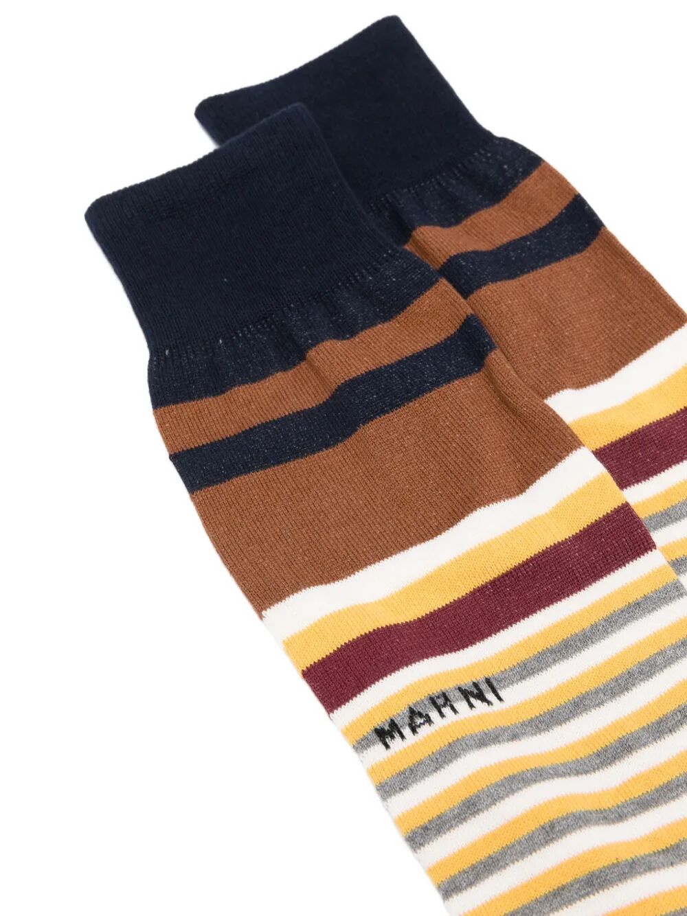 MARNI Mixed Stripes Cotton Socks for Women