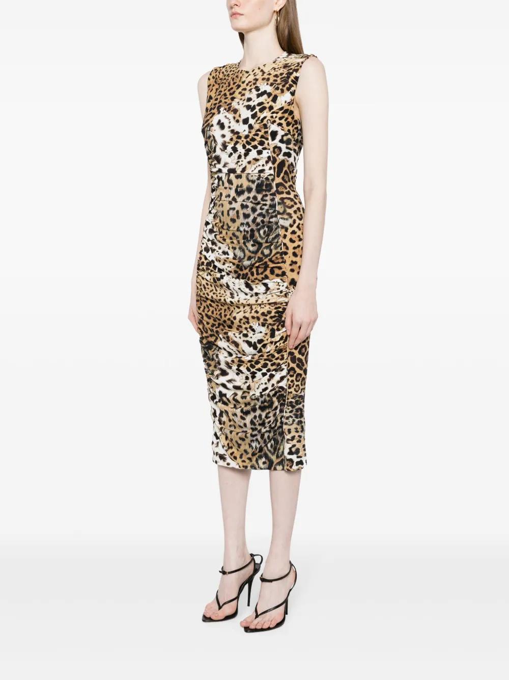 ROBERTO CAVALLI Mini Jaguar Skin Dress