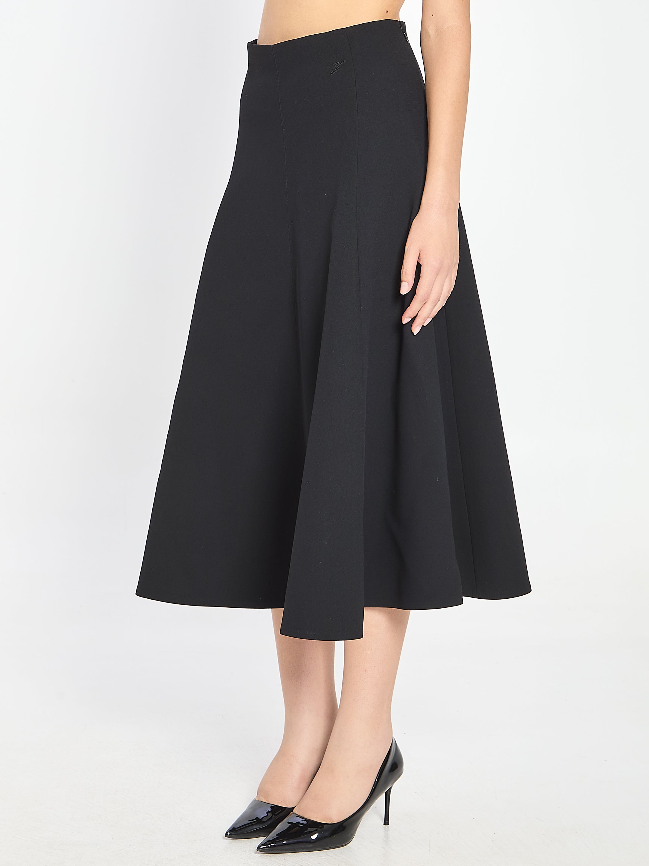 JACQUEMUS Flared Maxi Skirt with High Waist Design - Size 38