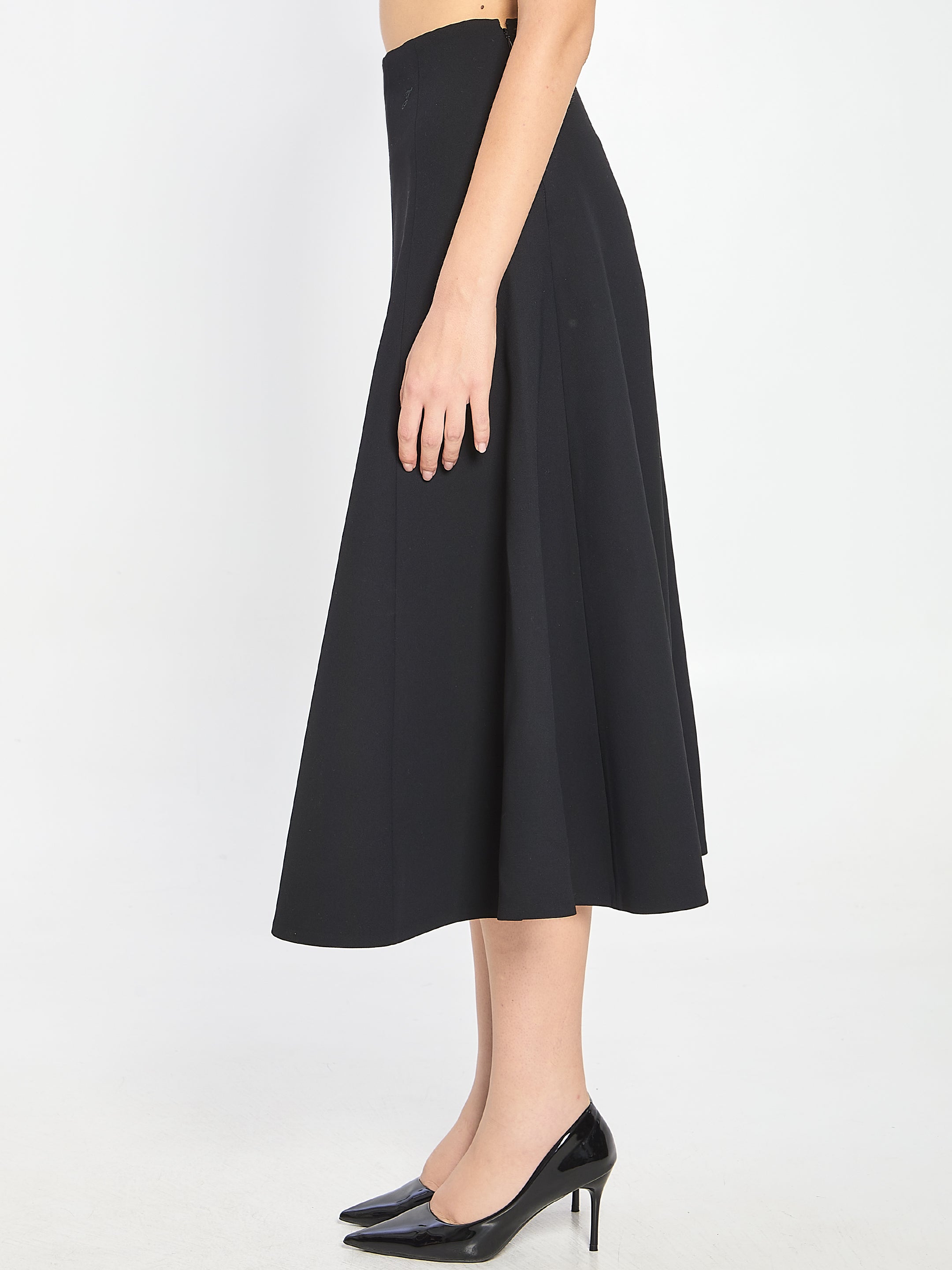 JACQUEMUS Flared Maxi Skirt with High Waist Design - Size 38