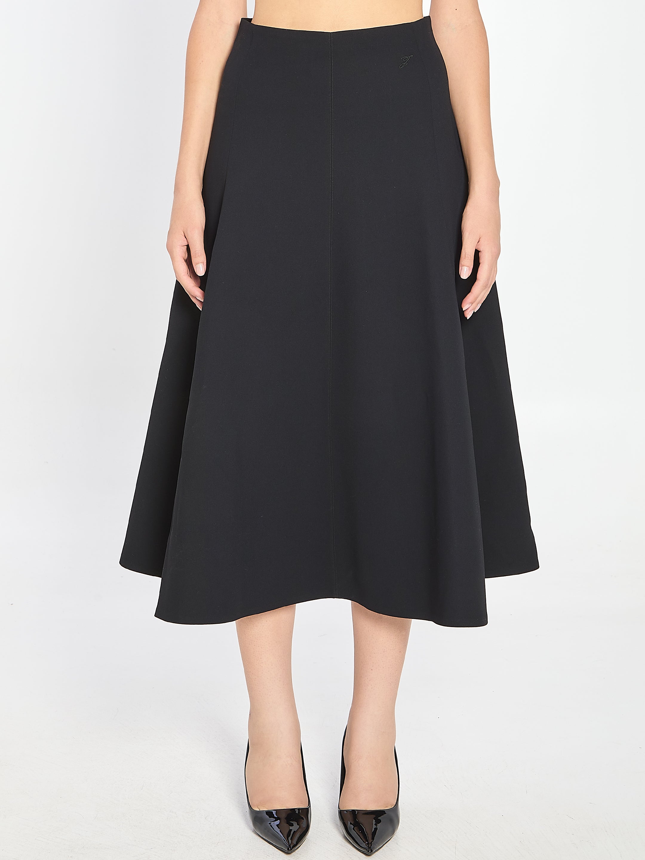 JACQUEMUS Flared Maxi Skirt with High Waist Design - Size 38