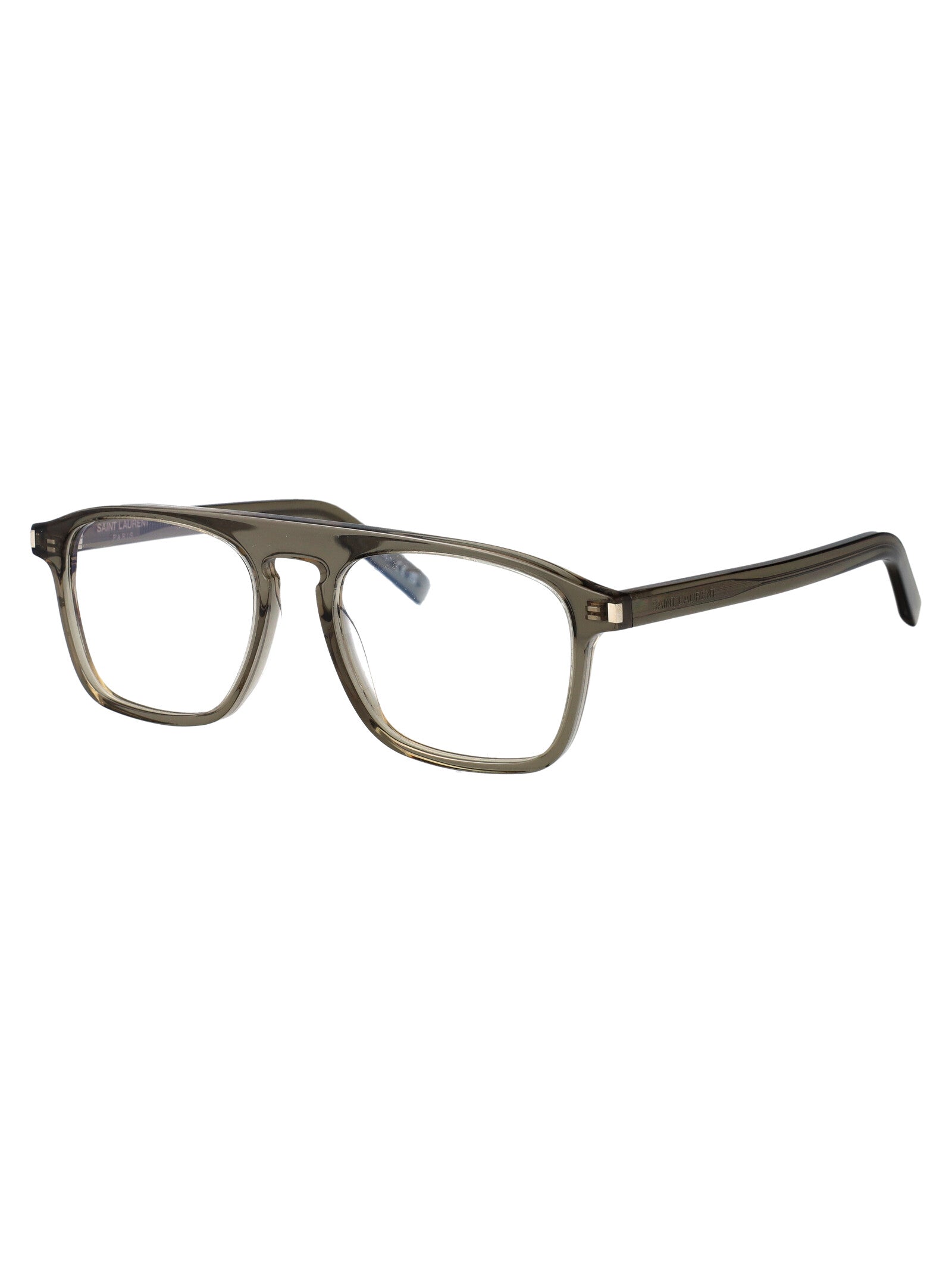 SAINT LAURENT Stylish Transparent Acetate Glasses for Men