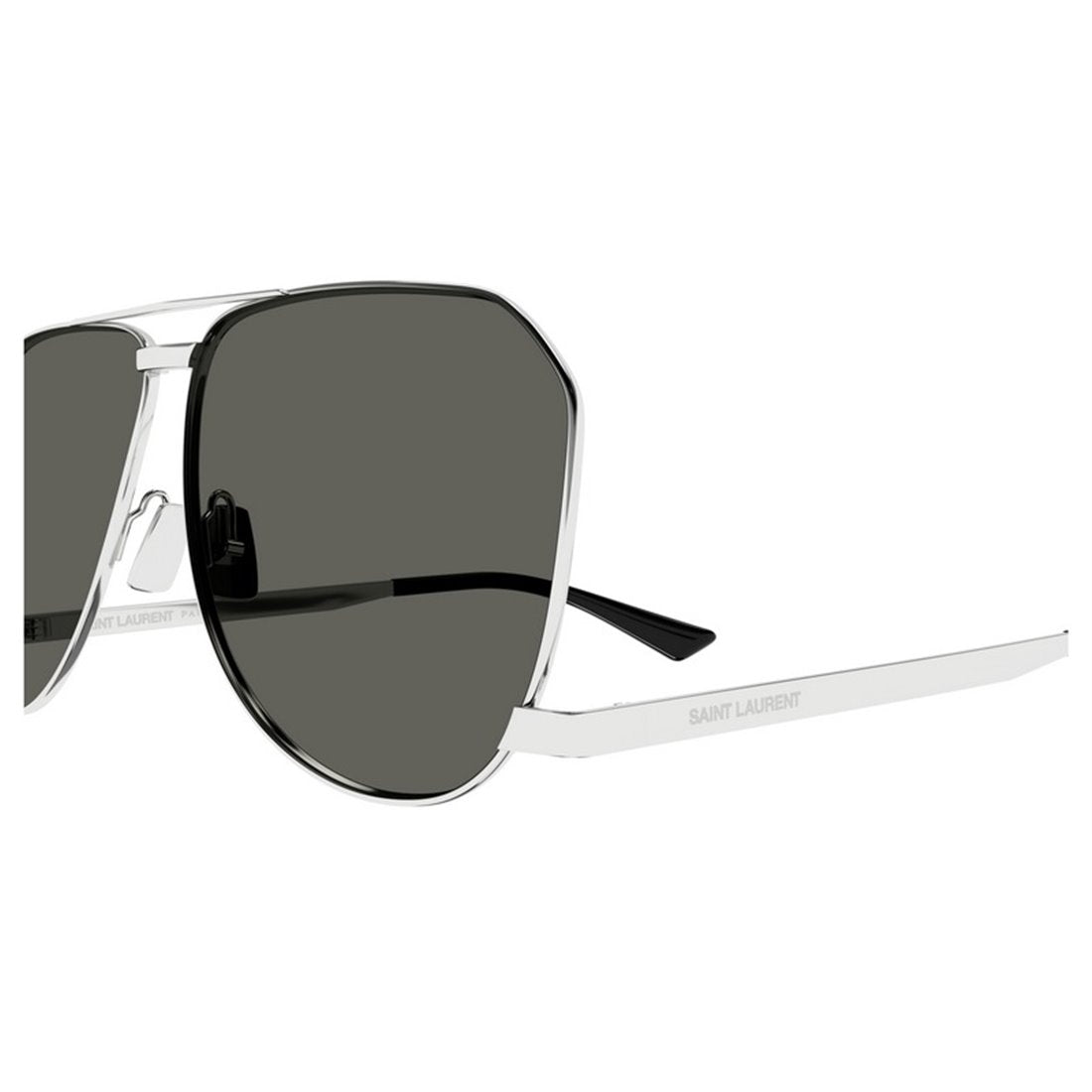 SAINT LAURENT Metallic Silver Sunglasses