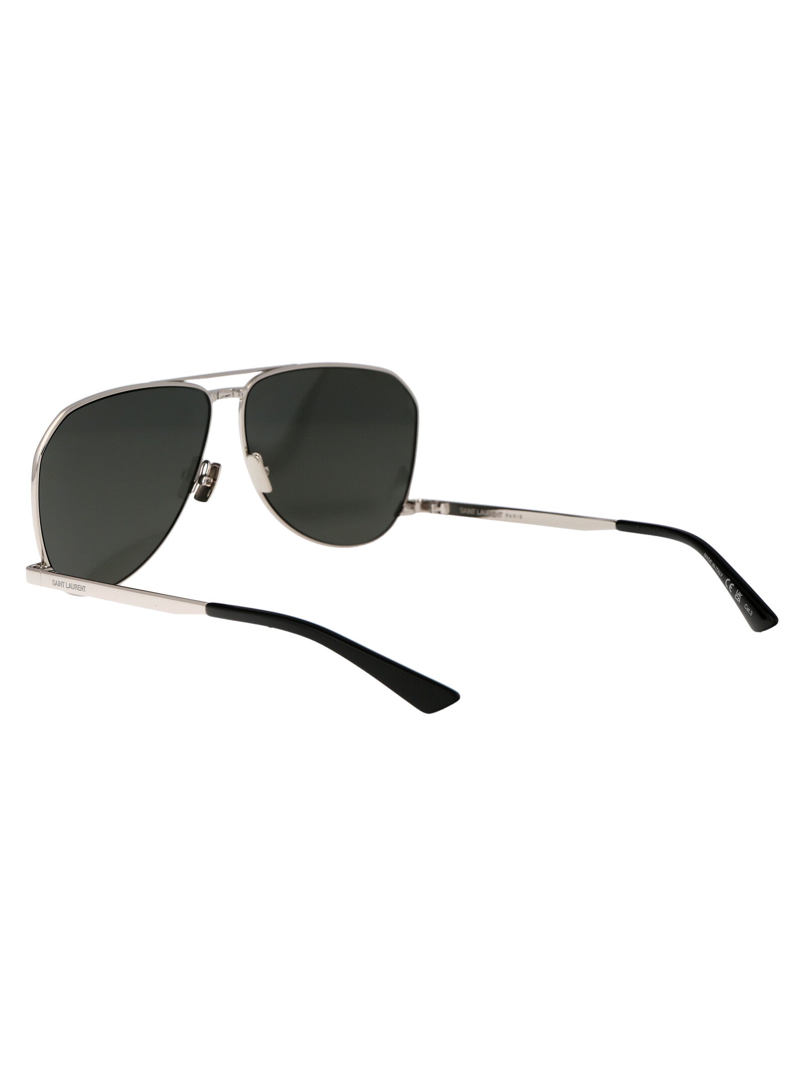 SAINT LAURENT Metallic Silver Sunglasses