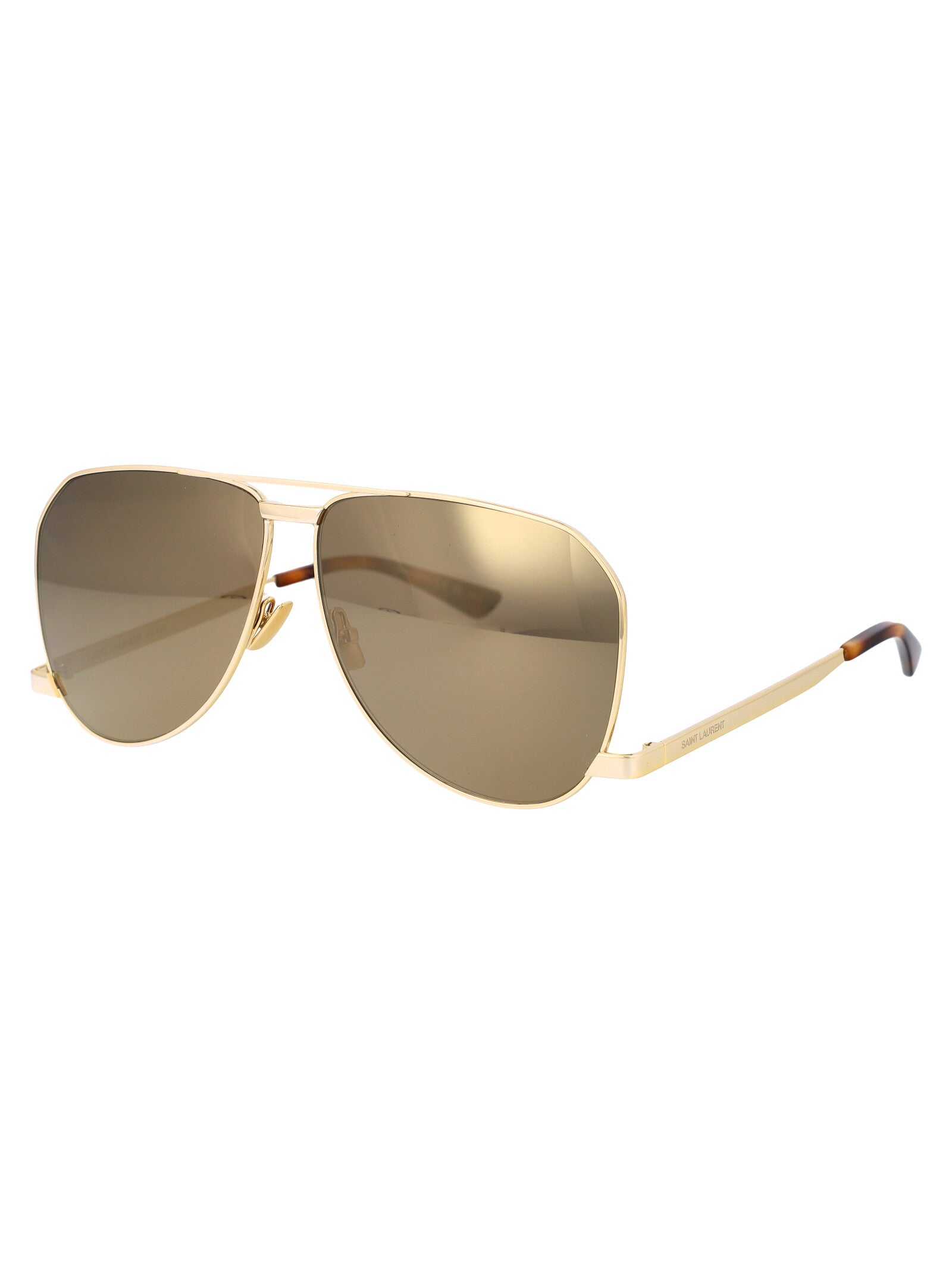 SAINT LAURENT Metallic Gold Sunglasses for Women