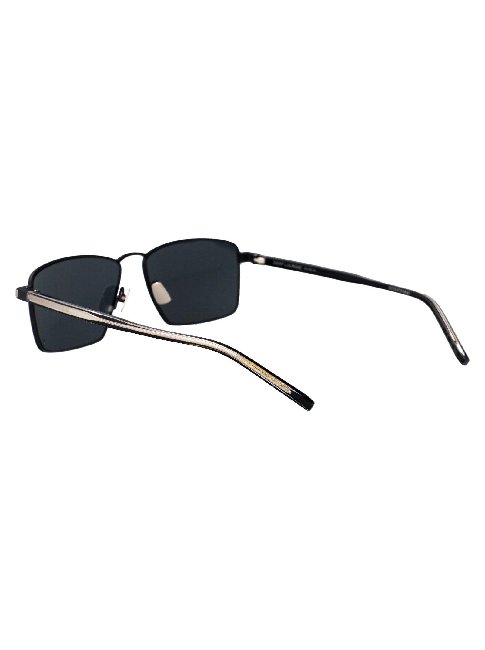 SAINT LAURENT Elegant Resin Black-Crystal Sunglasses