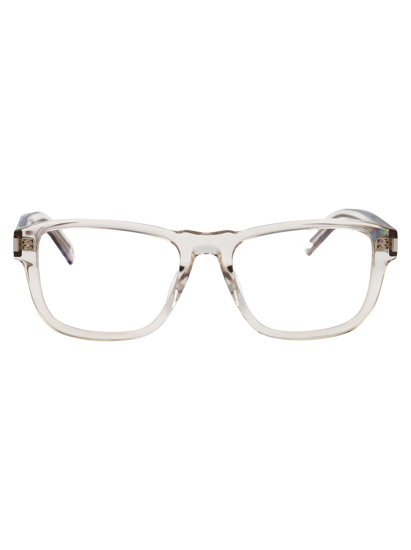 SAINT LAURENT Transparent Resin Optical Glasses for Women