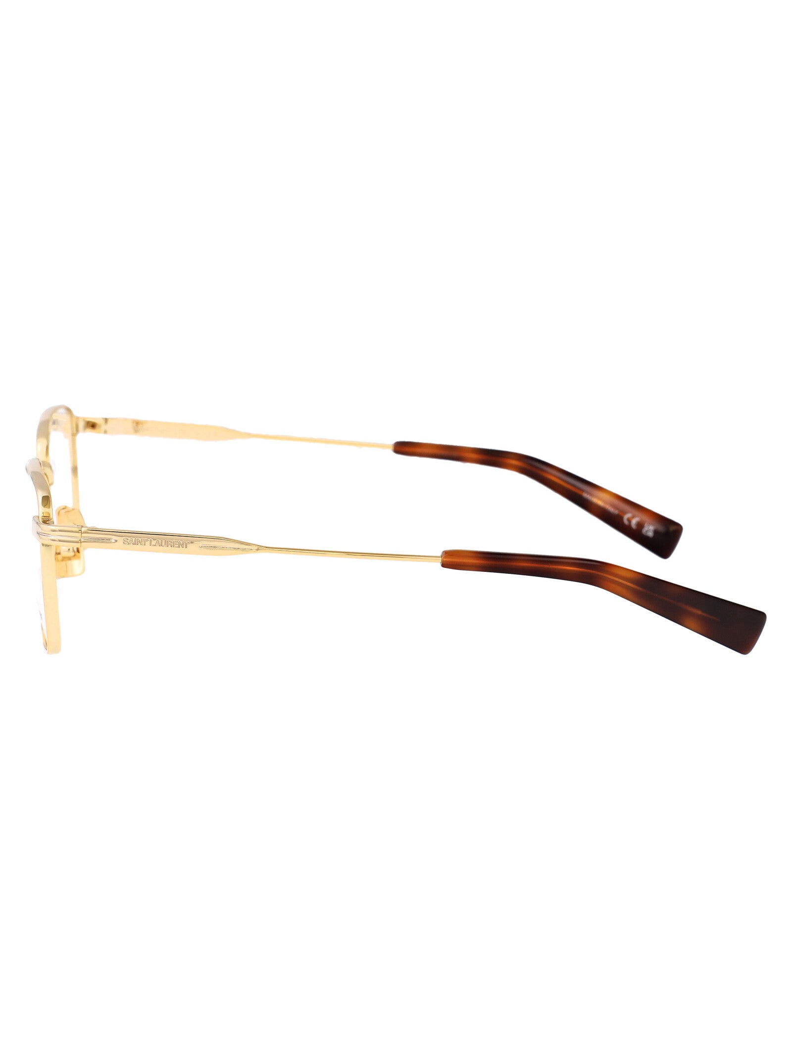 SAINT LAURENT Stylish Transparent Metal Optical Glasses for Women