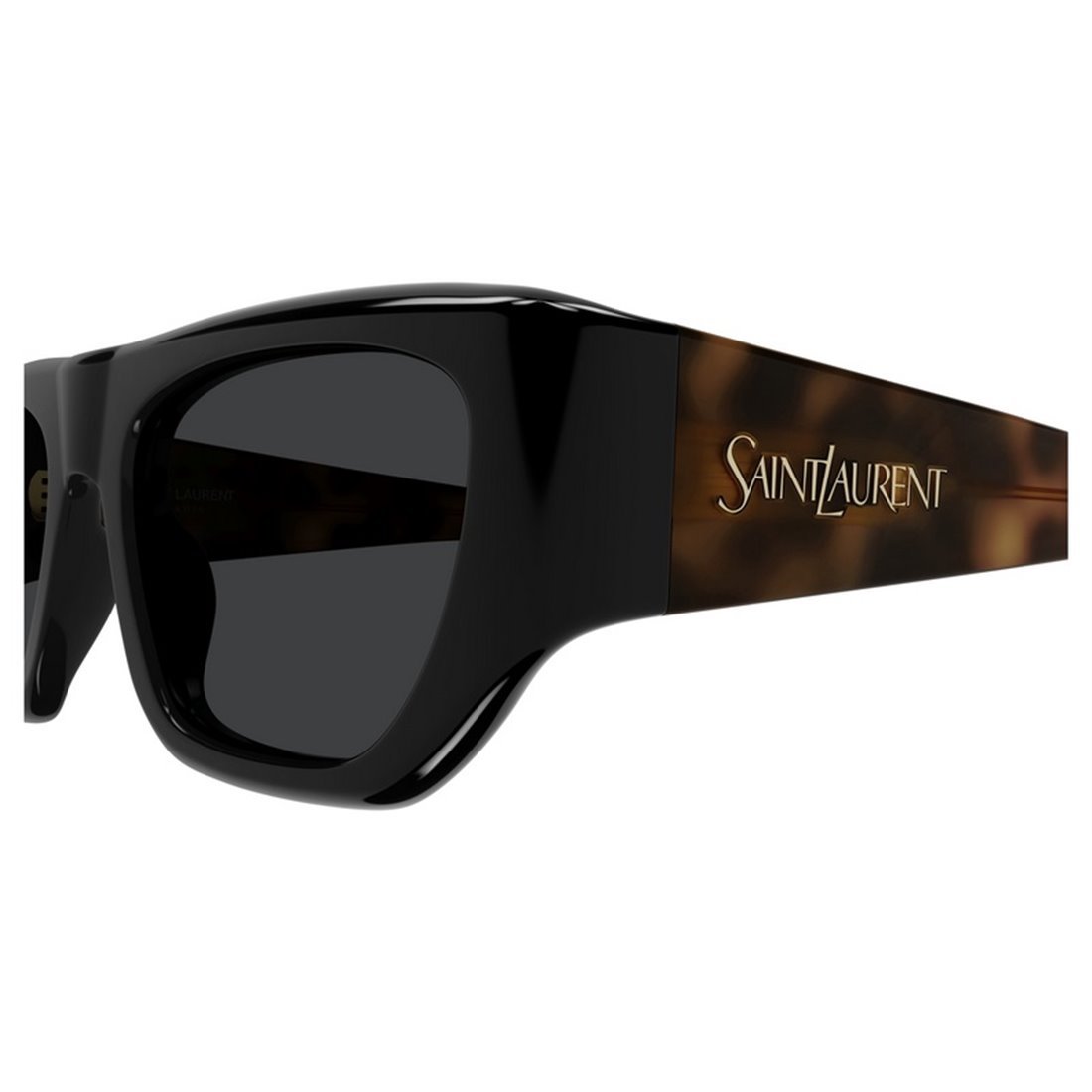 SAINT LAURENT Sleek Women's Mini Sunglasses with Black Lenses