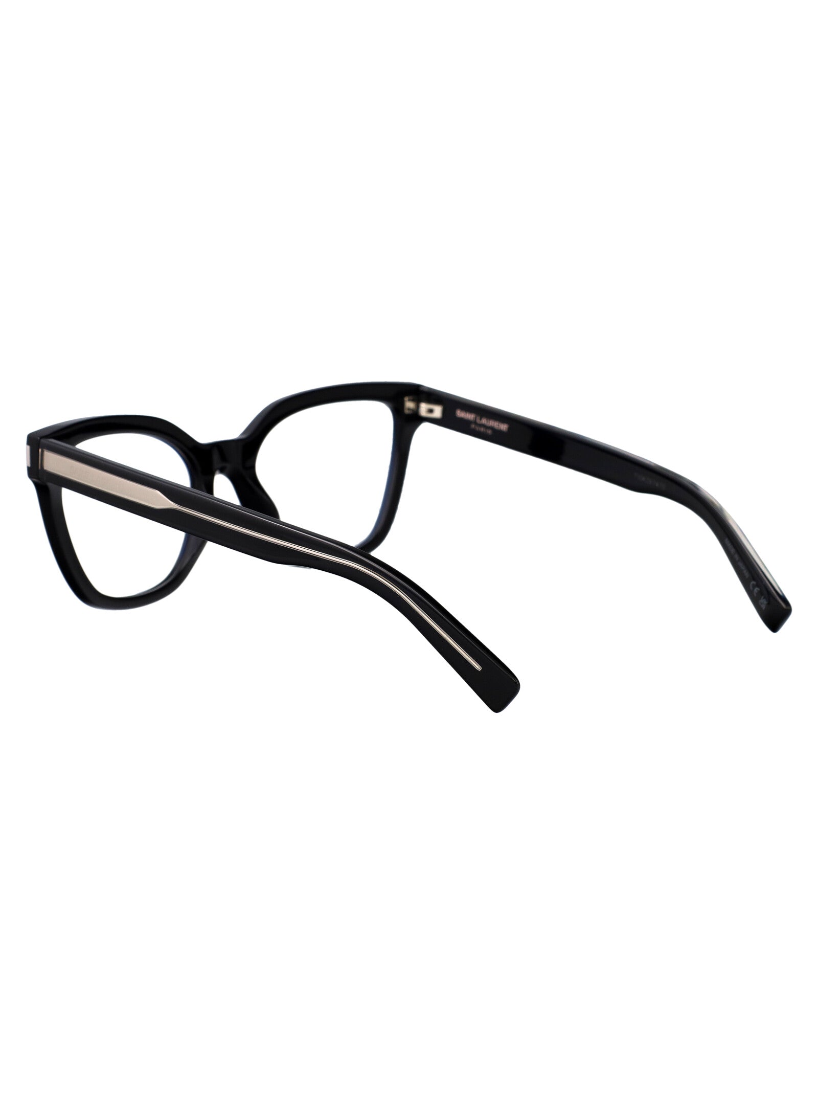 SAINT LAURENT Transparent Crystal Frame Optical Glasses for Women