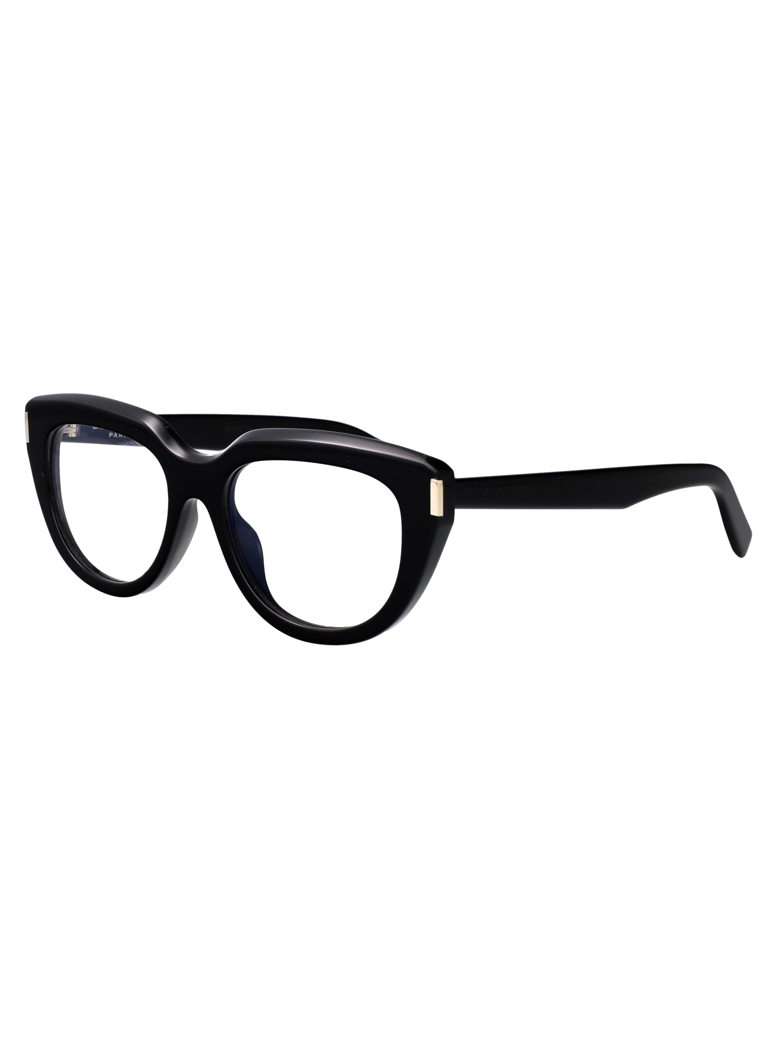 SAINT LAURENT Transparent Recycled Acetate Optical Glasses for Women