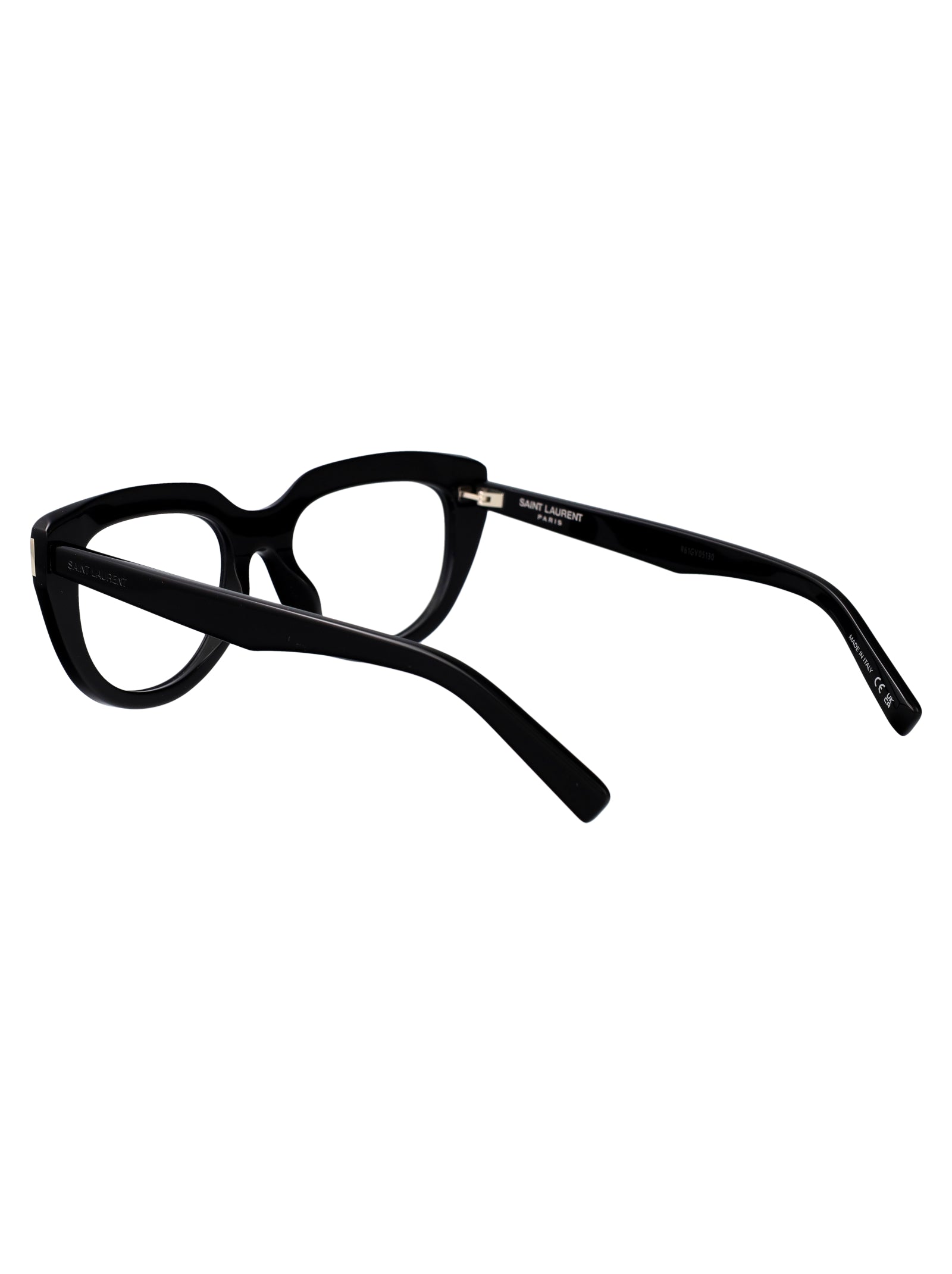 SAINT LAURENT Transparent Recycled Acetate Optical Glasses for Women
