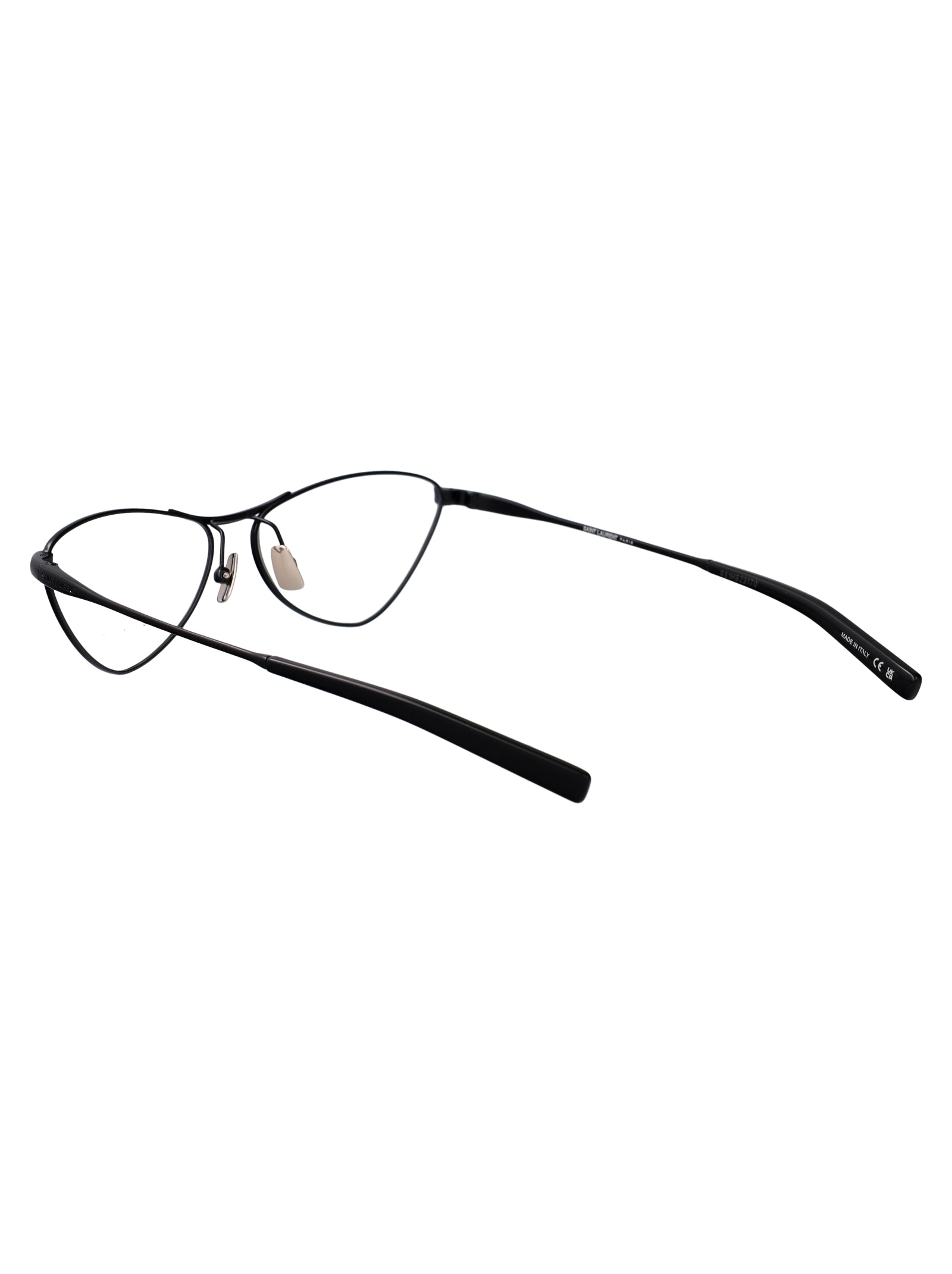 SAINT LAURENT Chic Transparent Metal Optical Glasses for Women