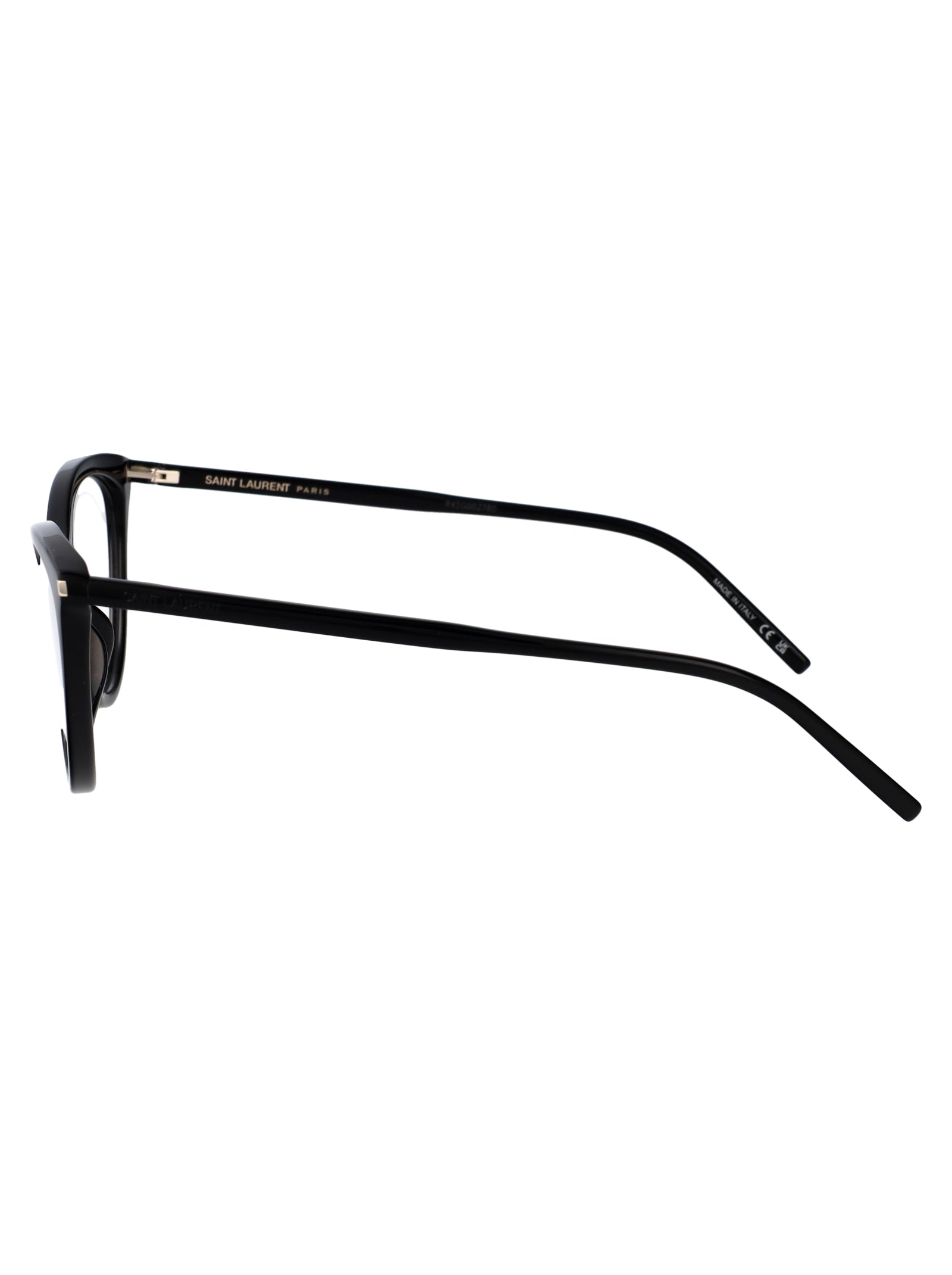 SAINT LAURENT Chic Transparent Recycled Acetate Optical Glasses