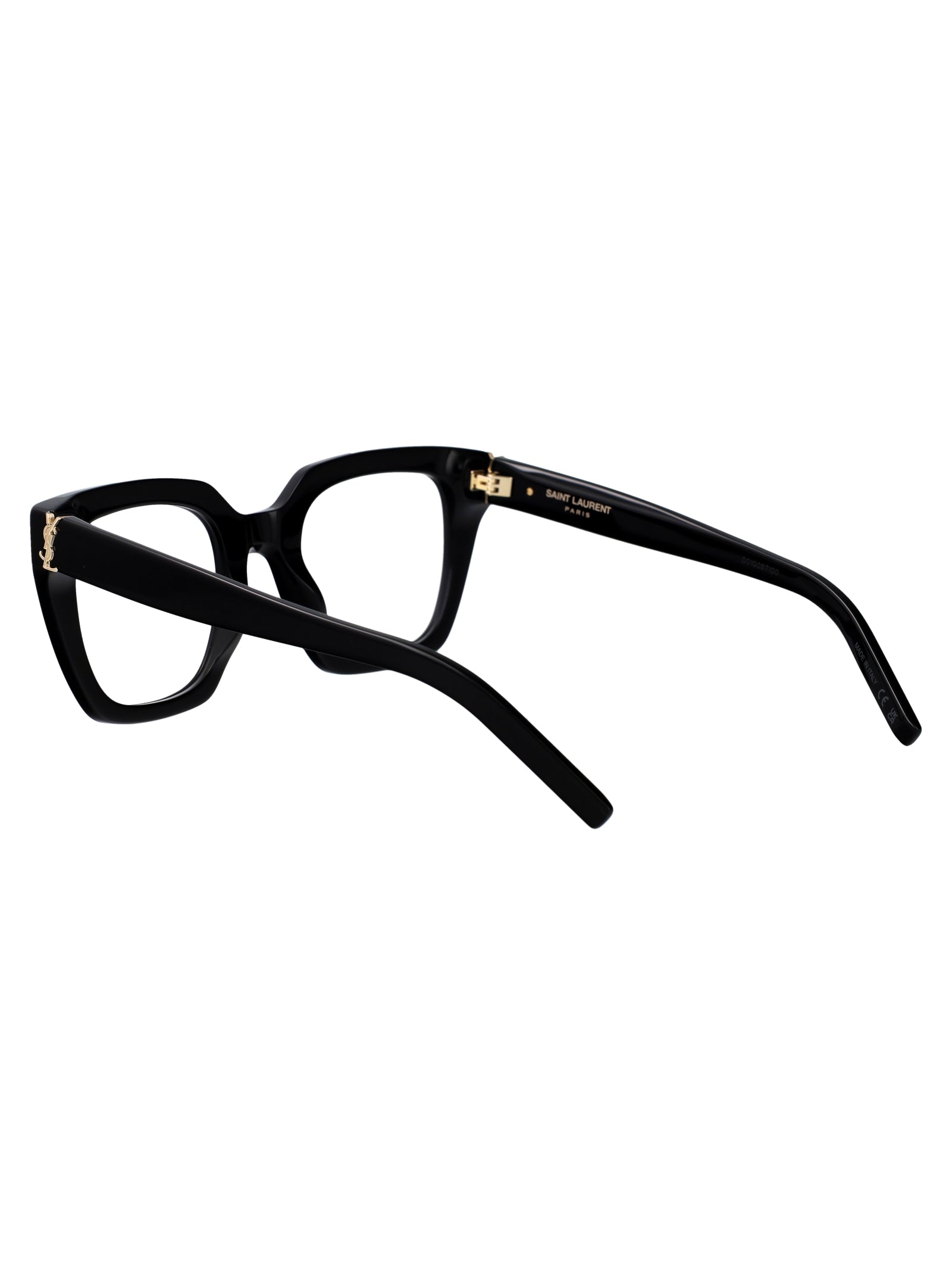 SAINT LAURENT Transparent Recycled Acetate Optical Glasses for Women