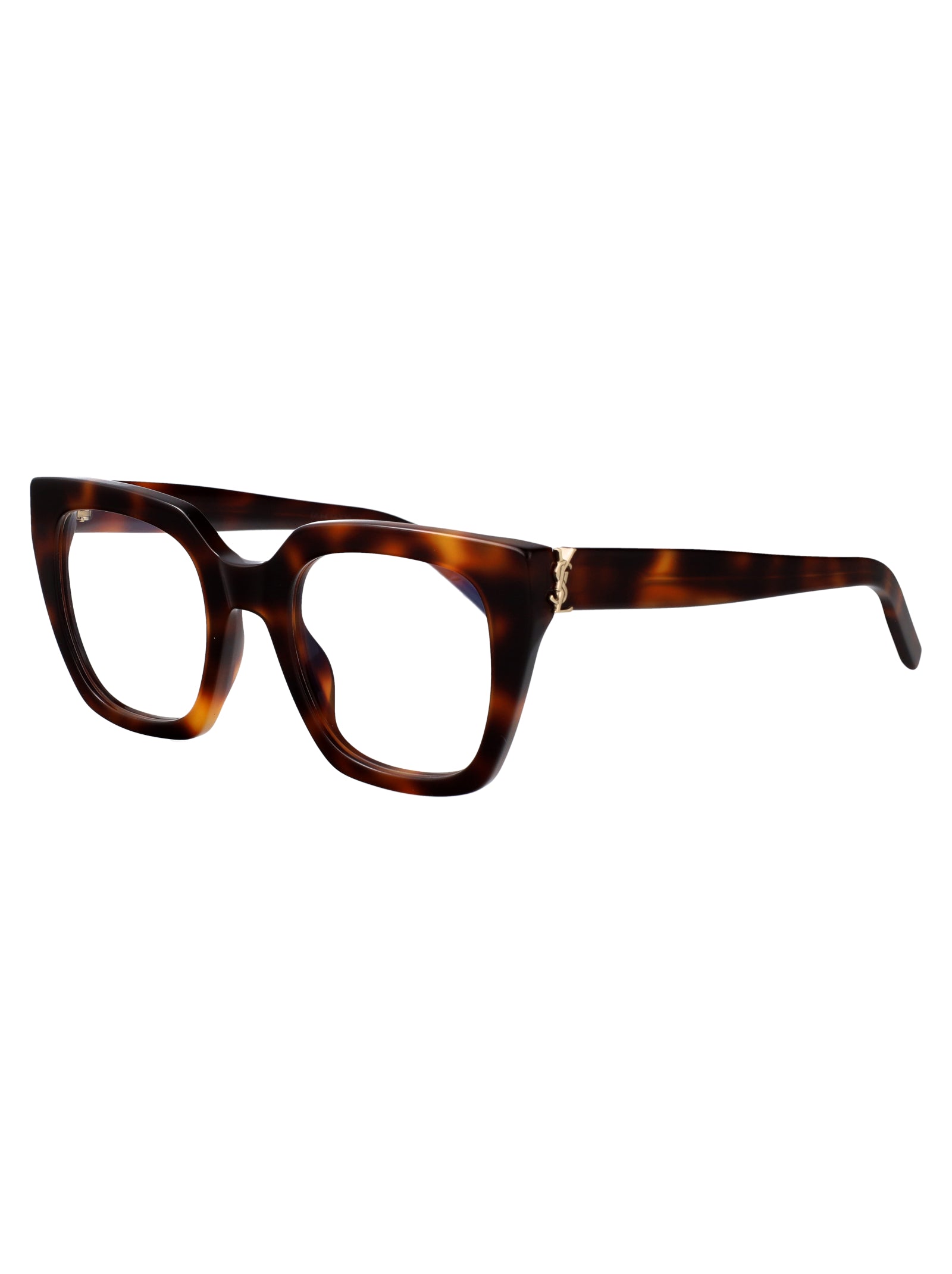 SAINT LAURENT Stylish Transparent Recycled Acetate Glasses for Women
