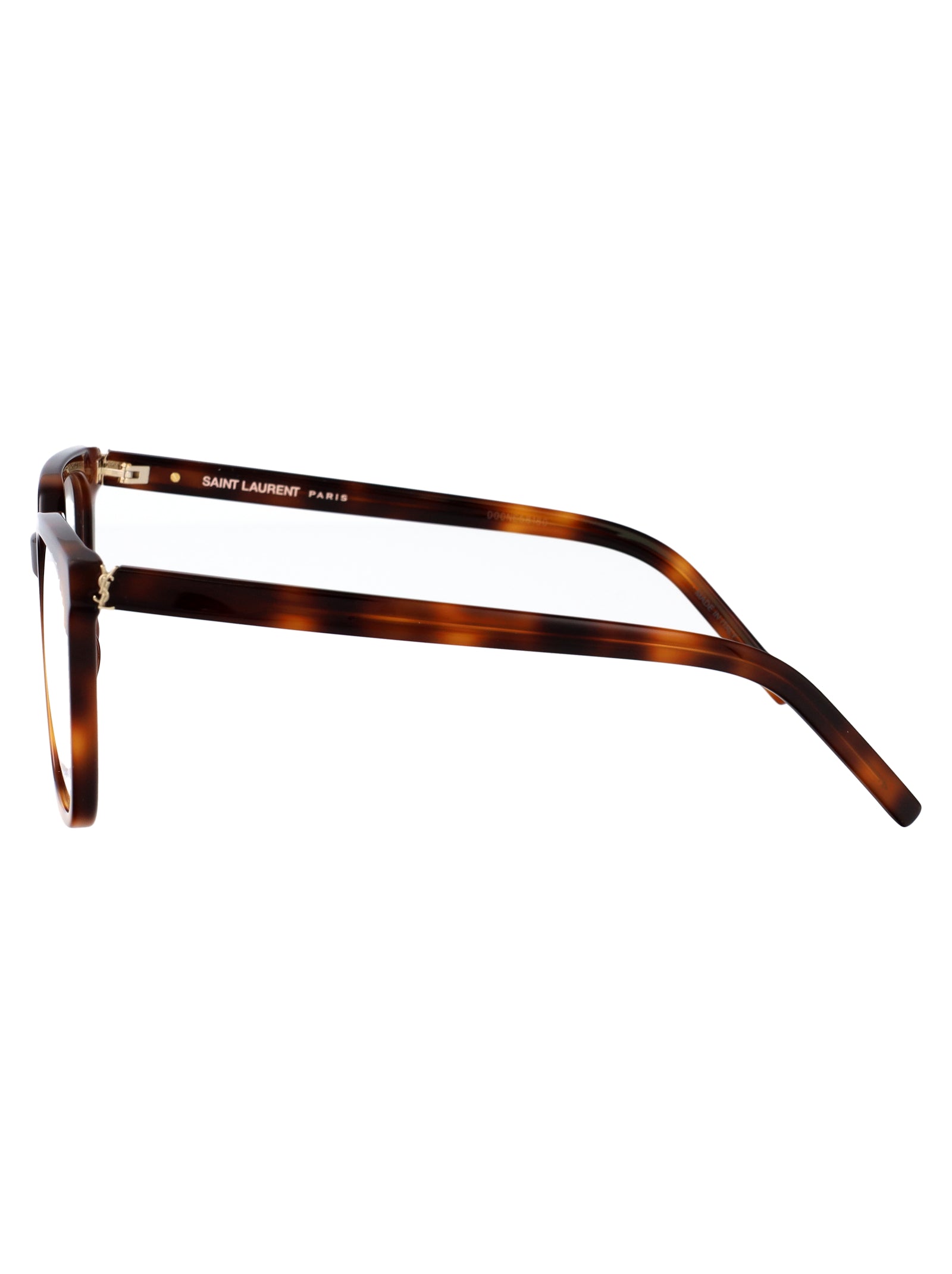SAINT LAURENT Eco-Friendly Transparent Recycled Acetate Glasses for Women