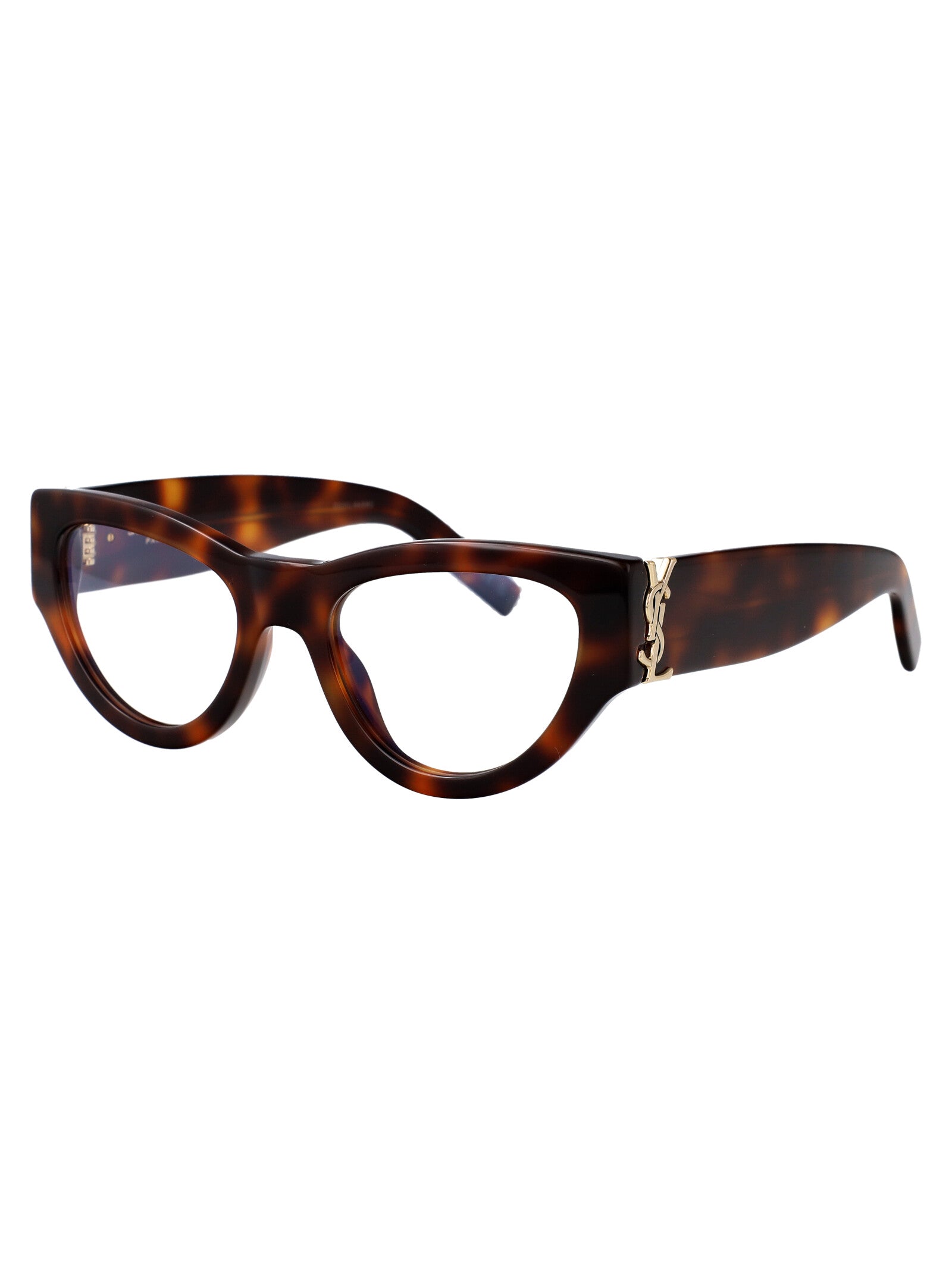 SAINT LAURENT Transparent Acetate Optical Glasses for Women