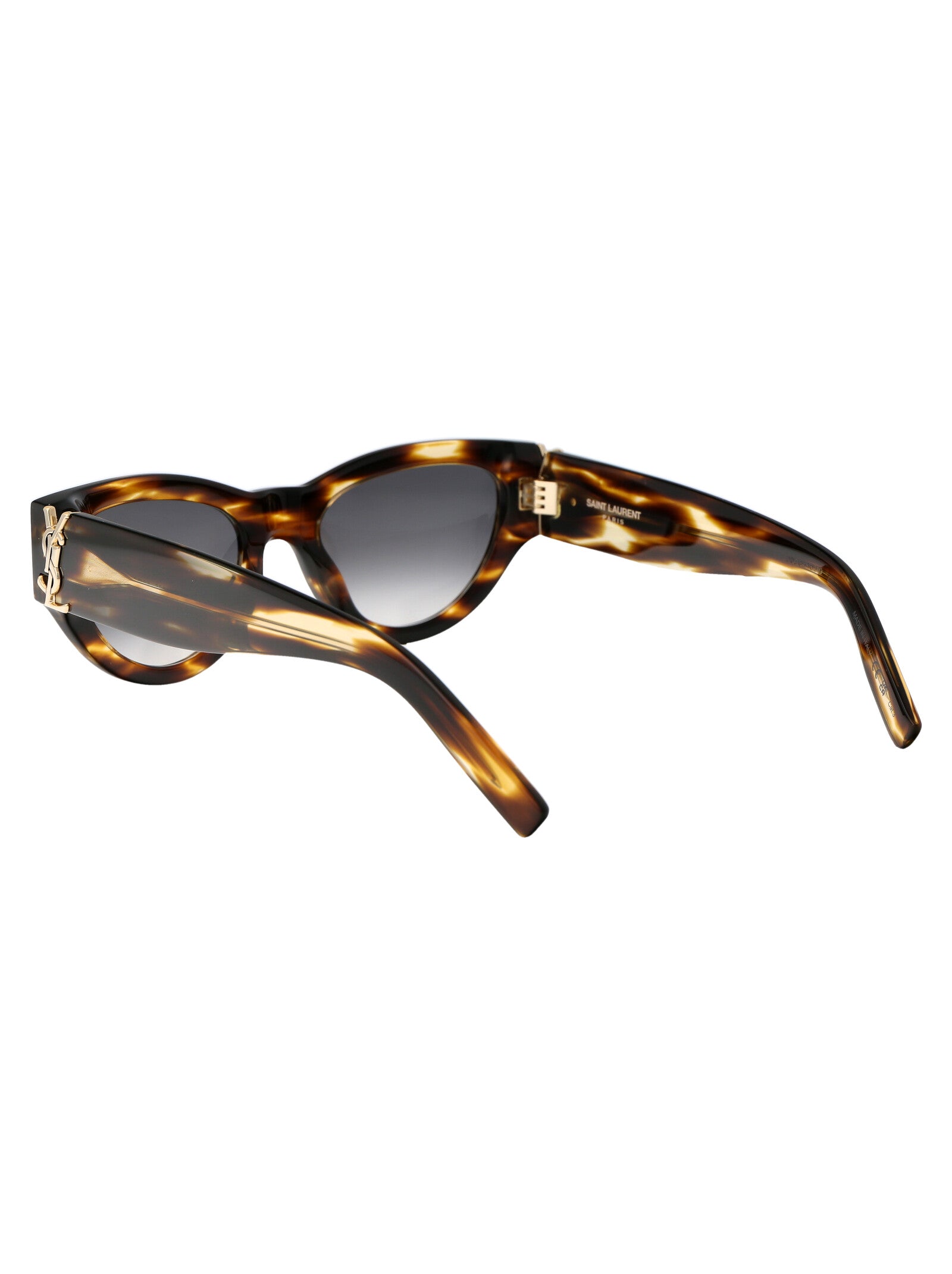 SAINT LAURENT Elegant Acetate Havana Sunglasses for Women