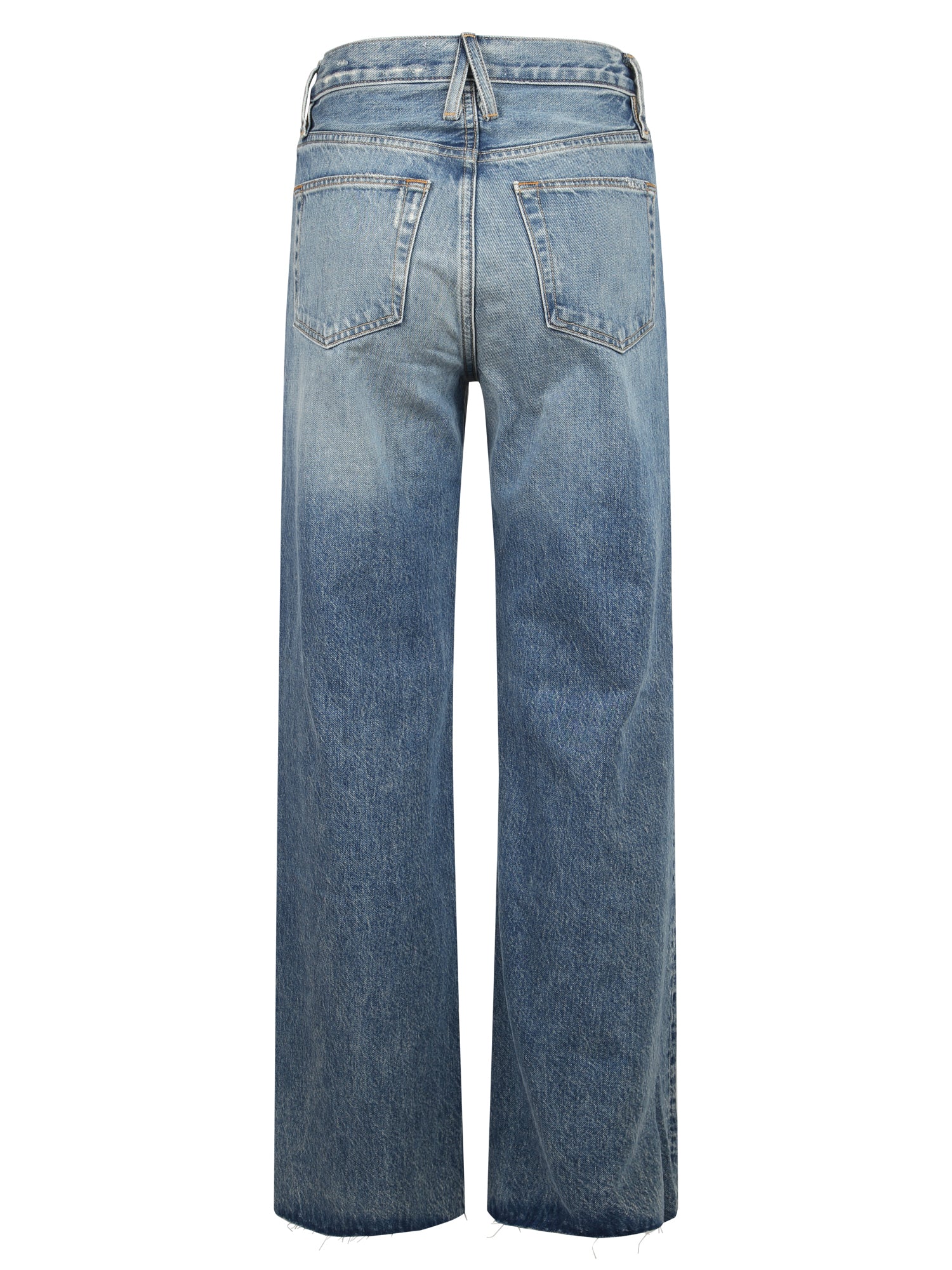 SLVRLAKE Flared Mid-Rise Blue Jeans