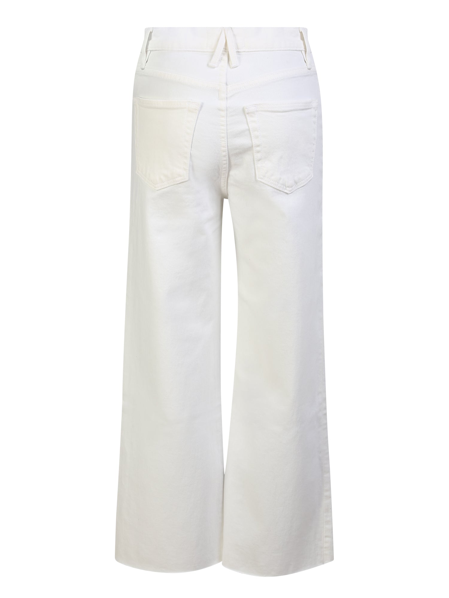 SLVRLAKE High Waist Wide Leg White Jeans