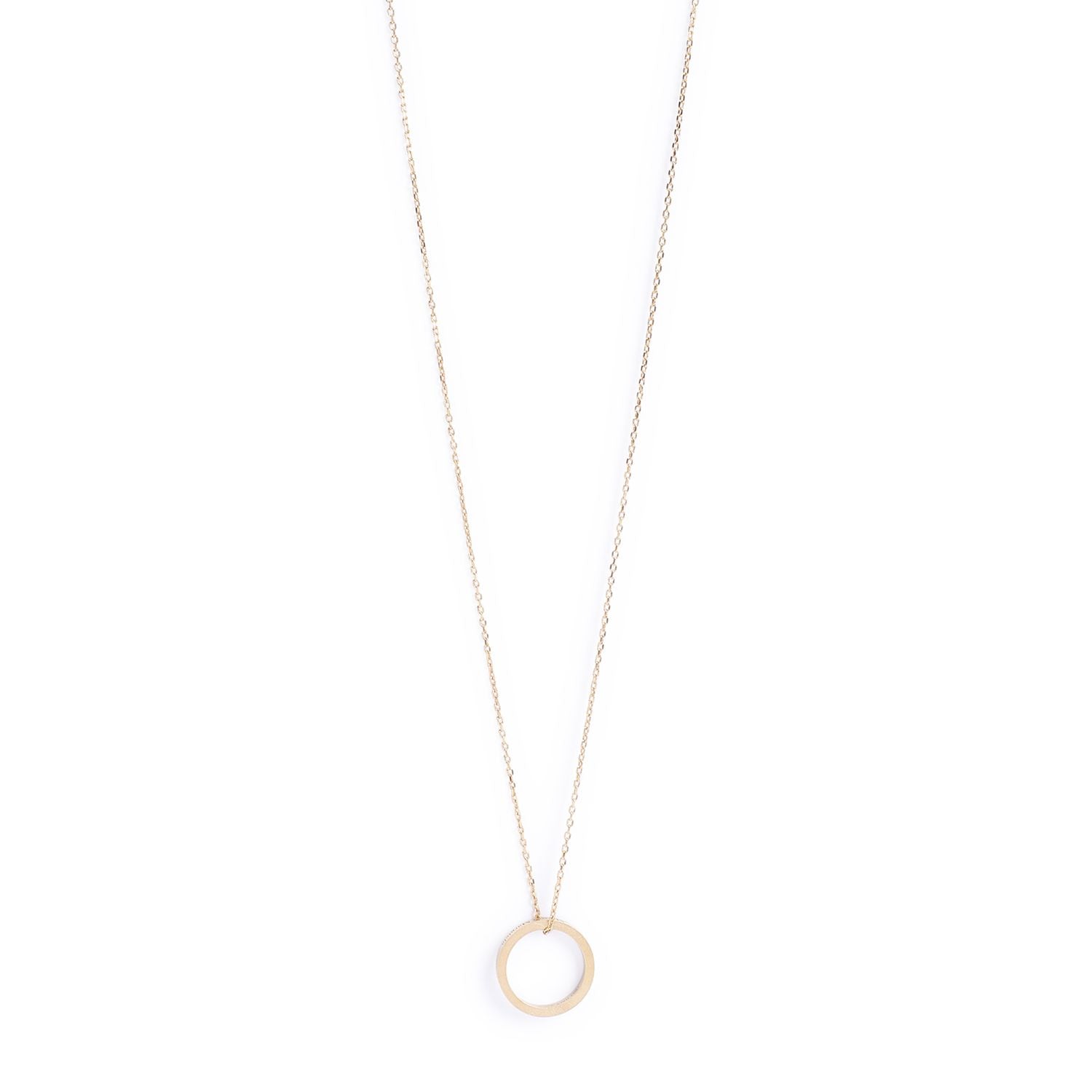 MAISON MARGIELA Silver Logo Ring Necklace for Women