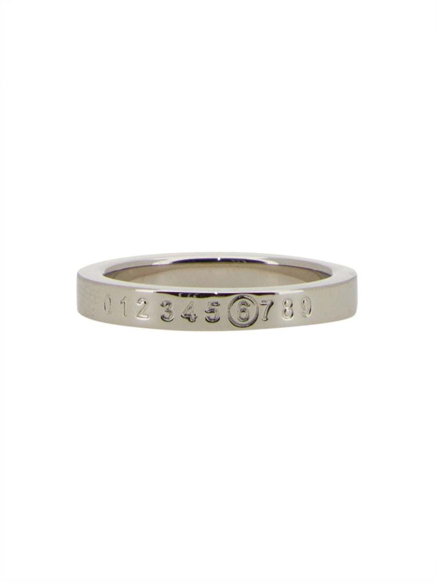 MM6 MAISON MARGIELA Minimal Logo Ring - 3 mm