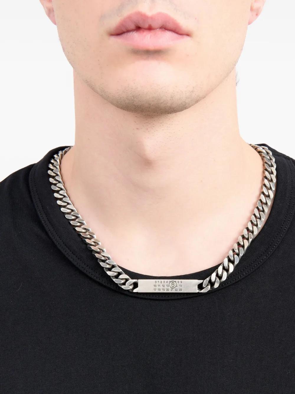 MM6 MAISON MARGIELA Minimal Logo ID Necklace