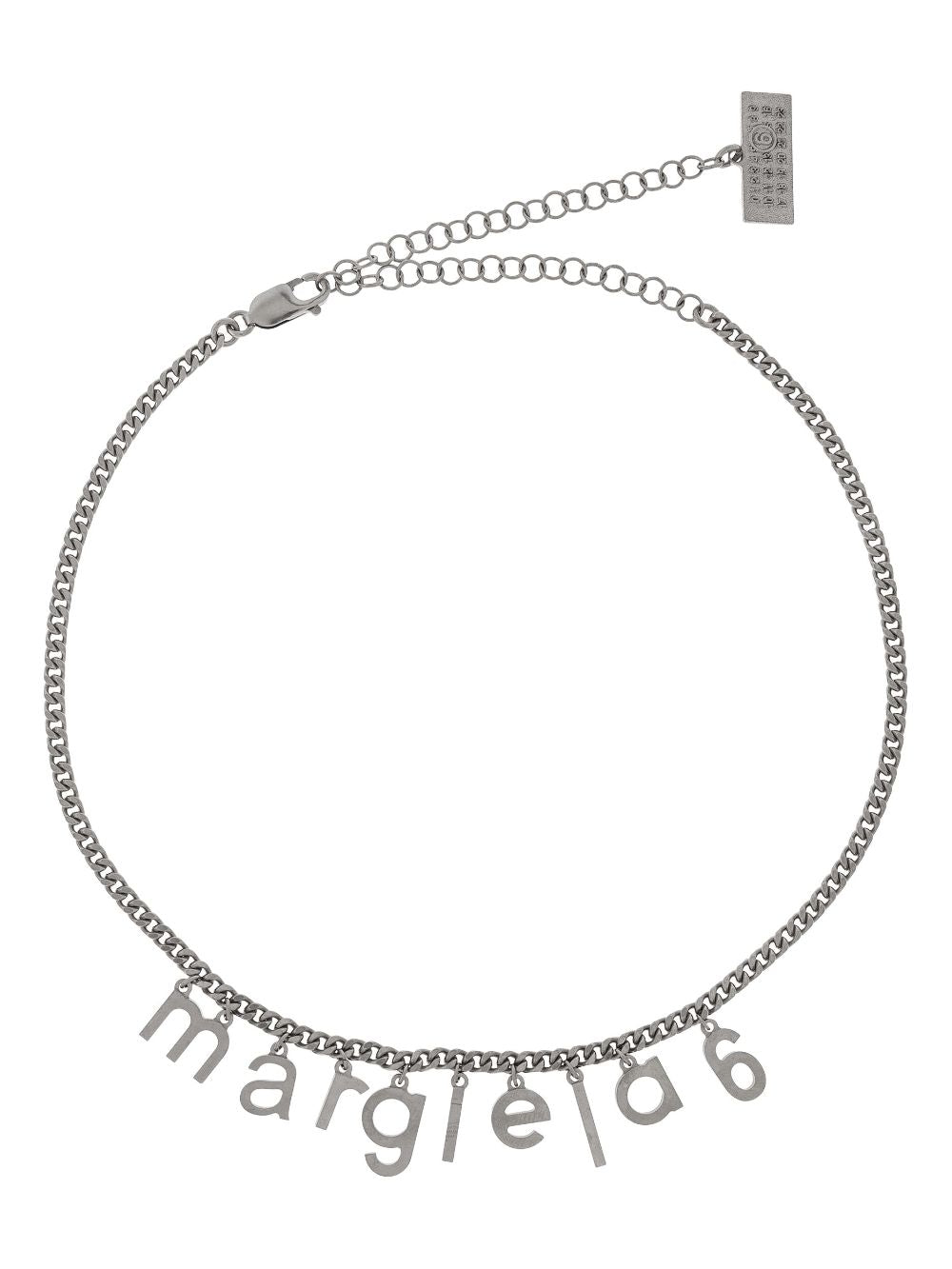 MM6 MAISON MARGIELA Pendant Logo Necklace - Adjustable Curb Chain