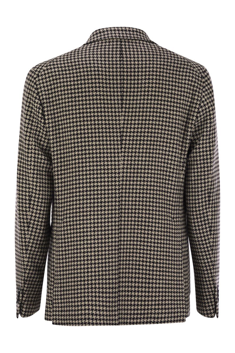 TAGLIATORE Houndstooth Virgin Wool Blend Jacket - Regular Fit