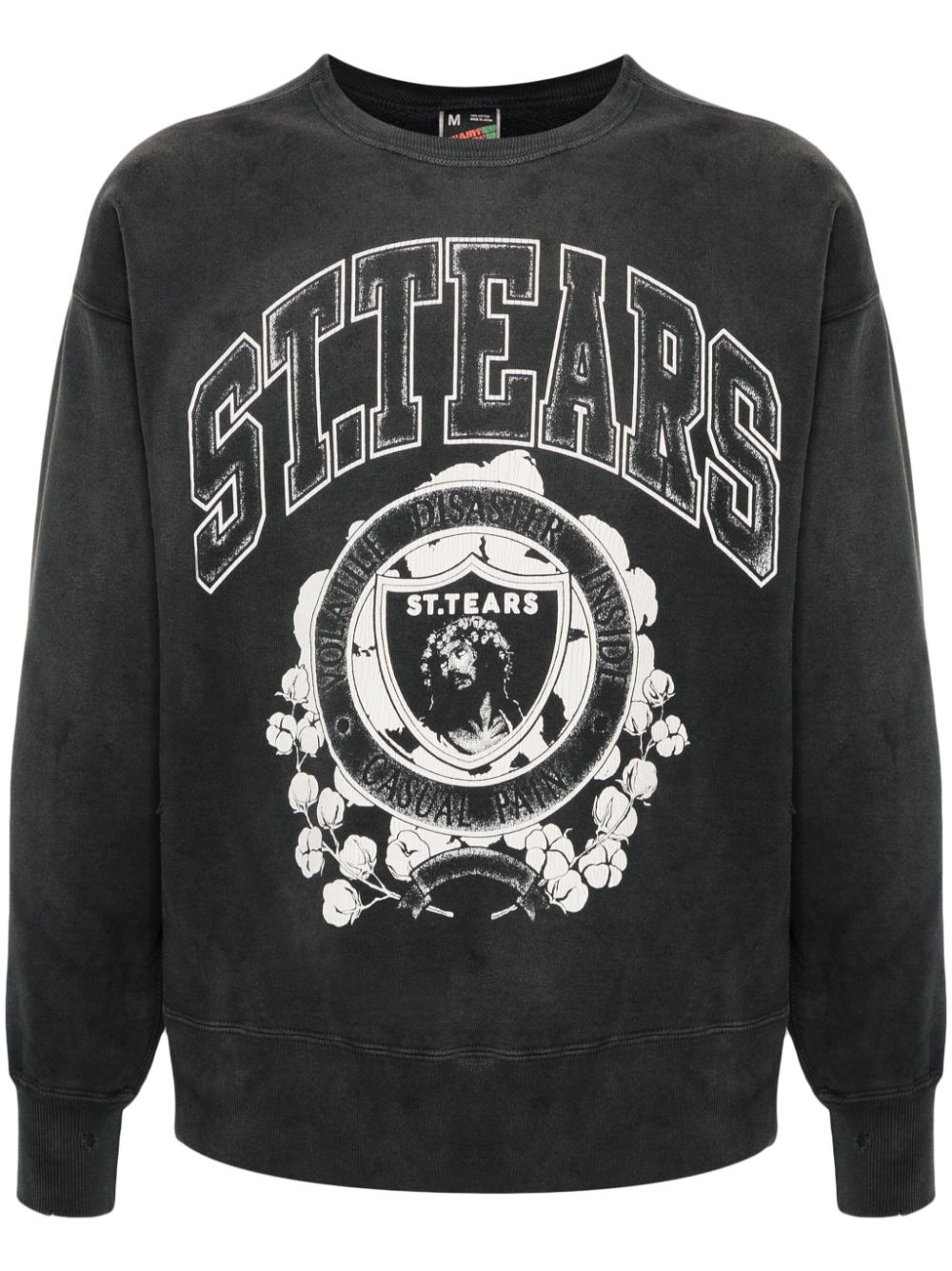 SAINT MXXXXXX Men's Lightweight Distressed Logo Sweatshirt