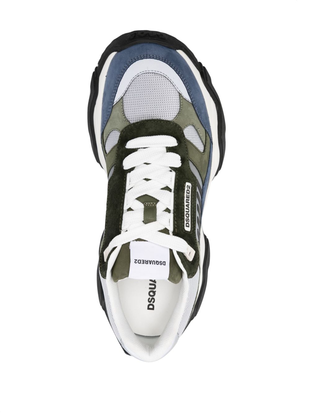 DSQUARED2 Triple Colour Low-Top Sneakers for Men
