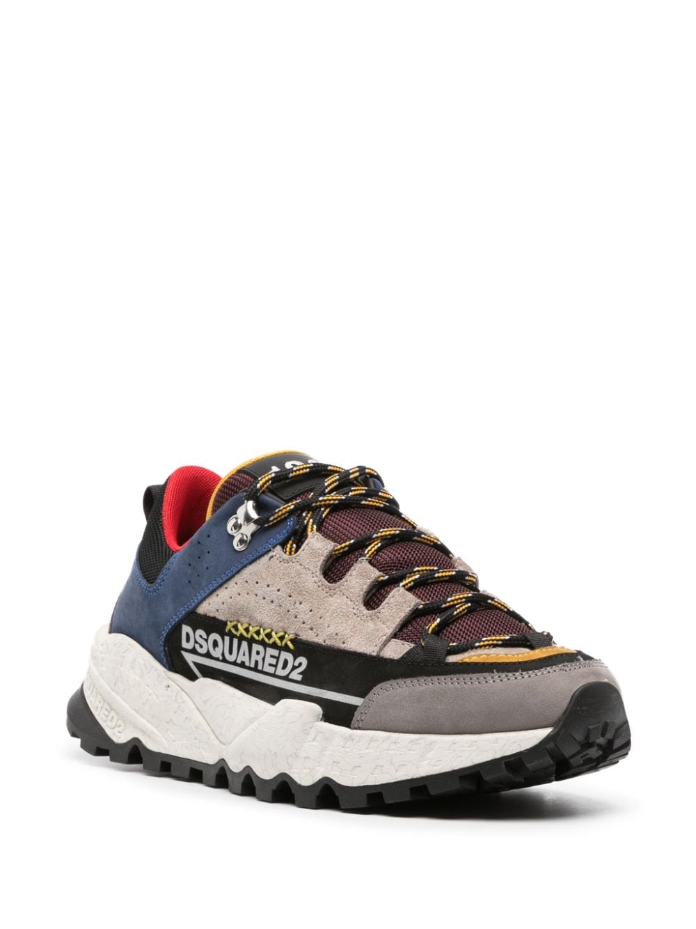 DSQUARED2 Luxe Colour Block Leather Sneakers