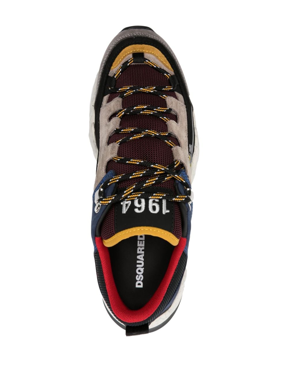 DSQUARED2 Luxe Colour Block Leather Sneakers