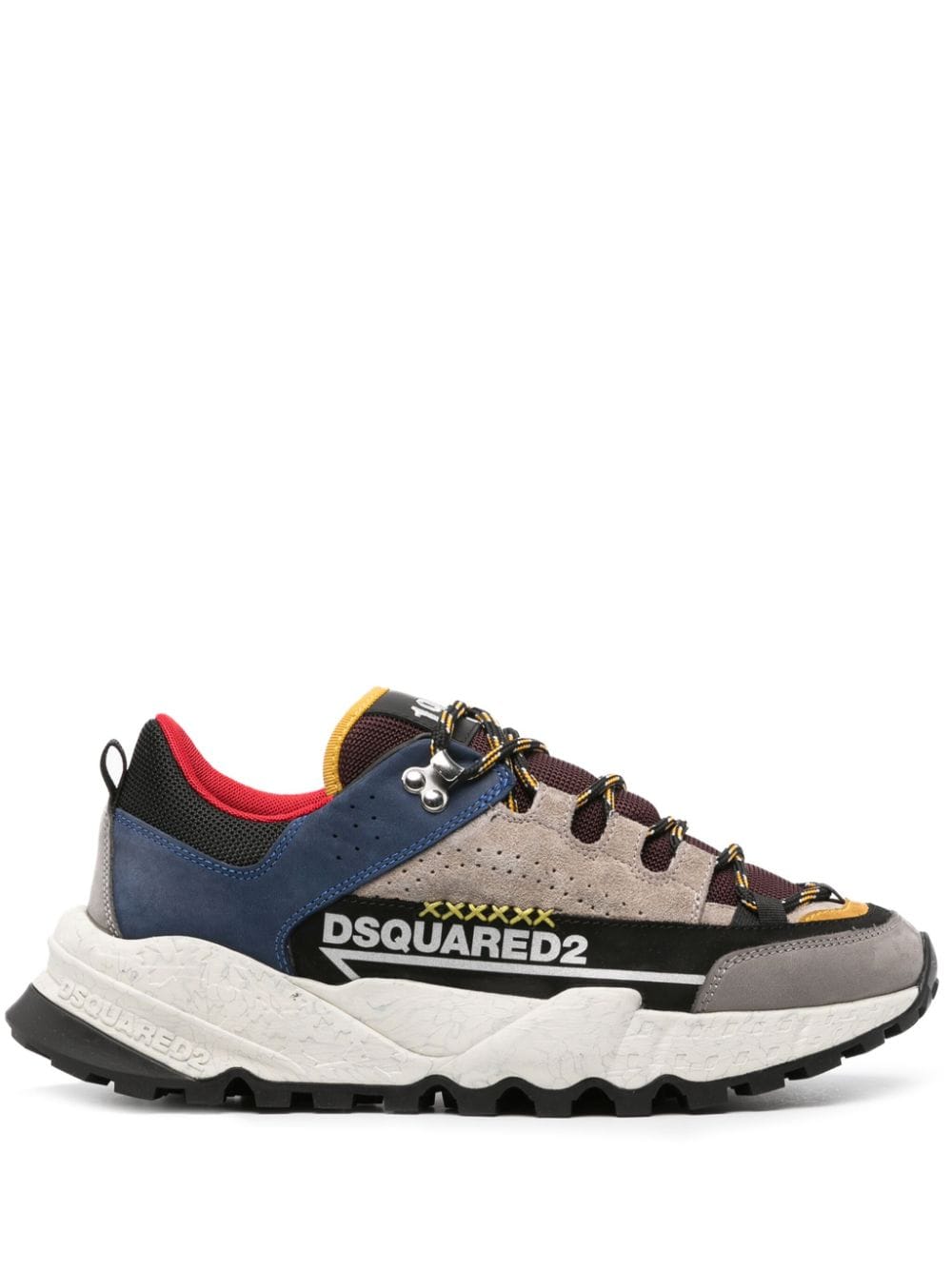 DSQUARED2 Luxe Colour Block Leather Sneakers